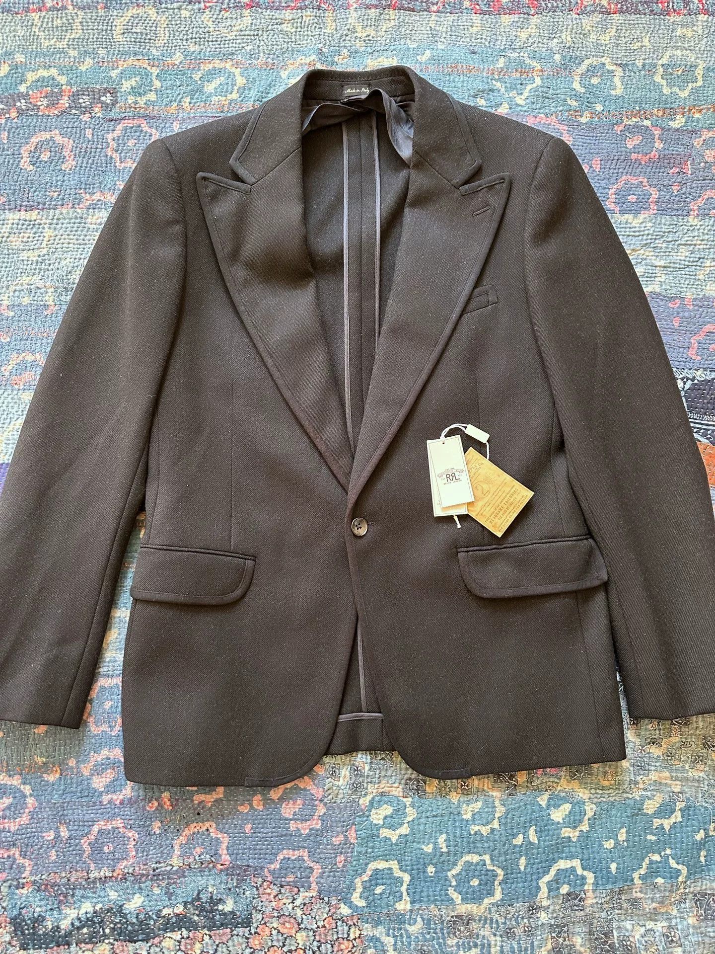 RRL Ralph Lauren RRL Peak Lapel Single-Breasted Wool Blazer Size US XS / EU 42 / 0 - 1 Thumbnail