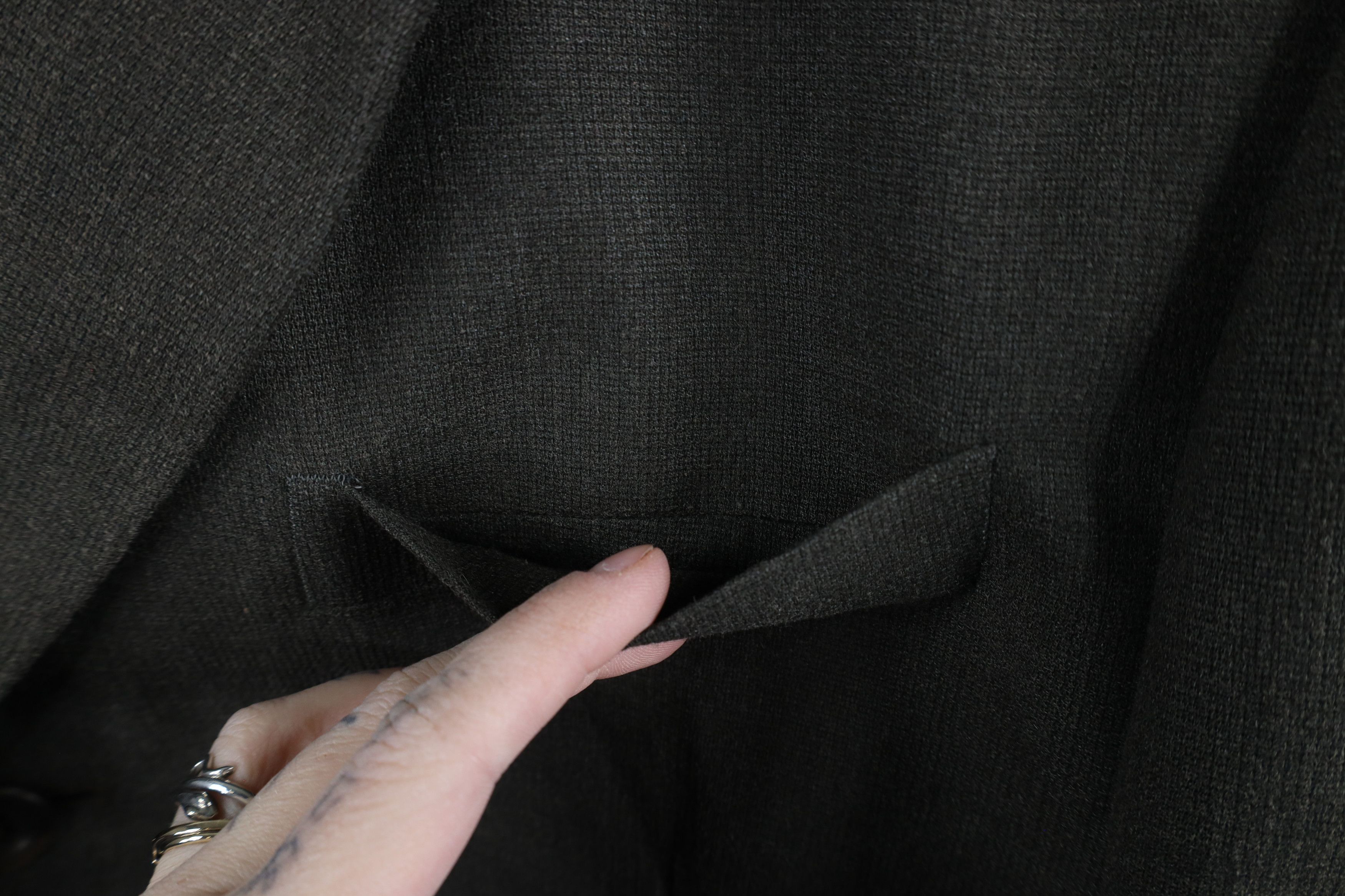 Vintage Today's Man Silk Wool 3 Button Suit Blazer Jacket Italy Size US XXL / EU 58 / 5 - 4 Thumbnail