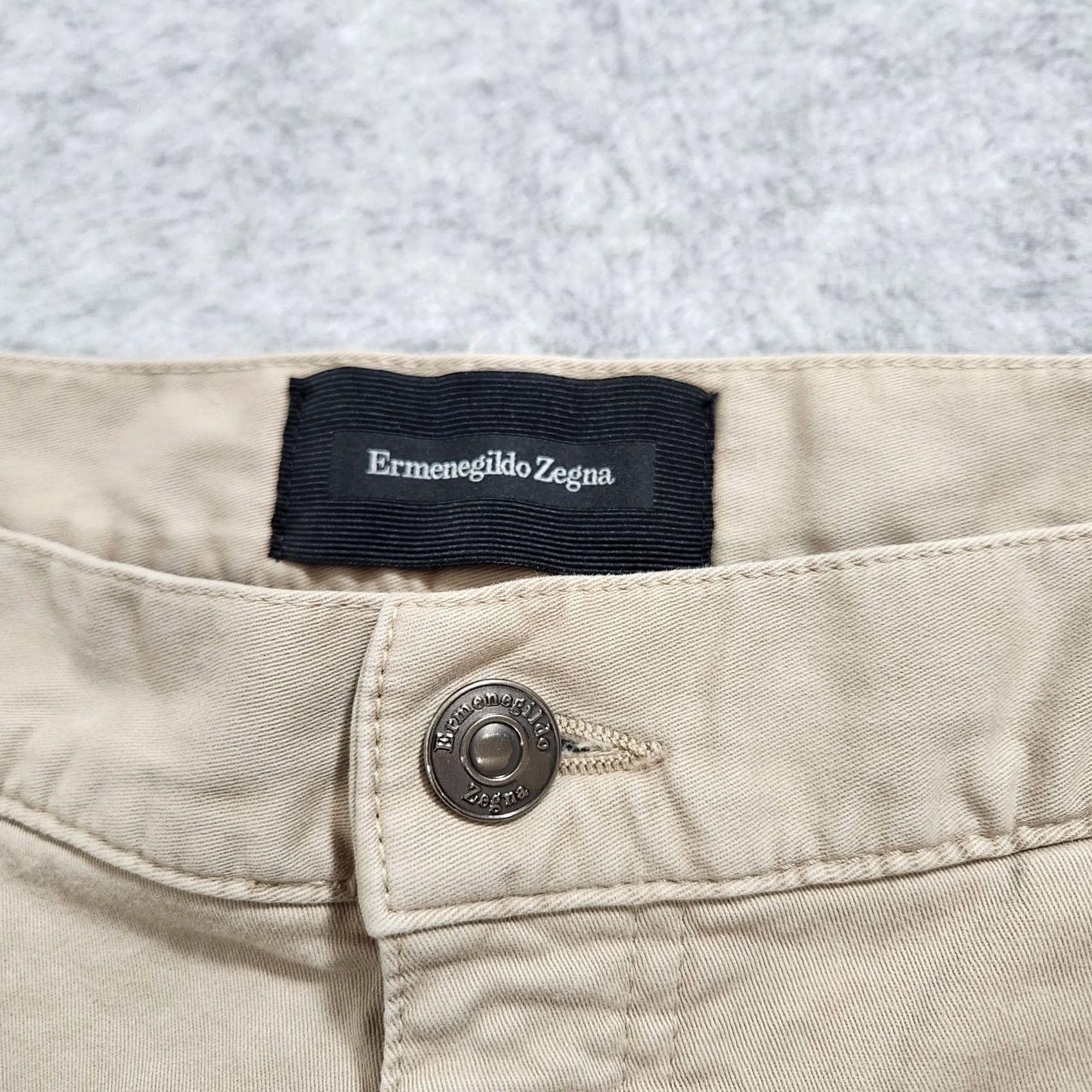 Ermenegildo Zegna Ermenegildo Zegna Pants Mens 38x31 Beige Chino Straight Leg Luxury City 5 Pocket Preppy Size US 38 / EU 54 - 4 Thumbnail