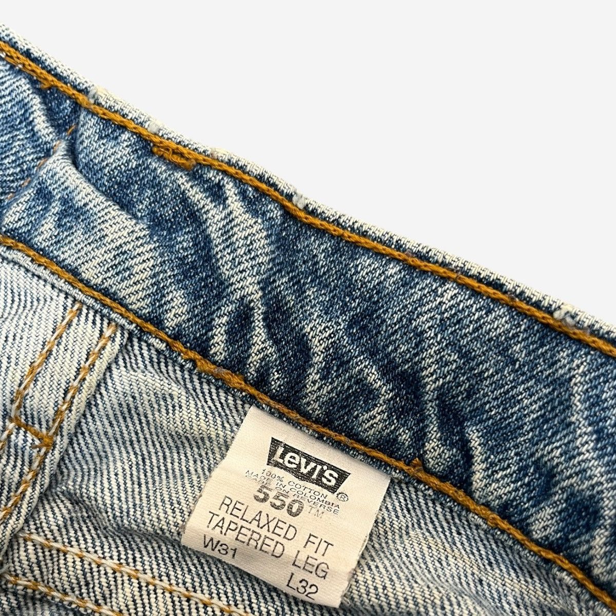 Levi's Vintage Clothing Levi Strauss & Co Orange Tab 550’s in Blue Wash Size US 31 - 2 Thumbnail
