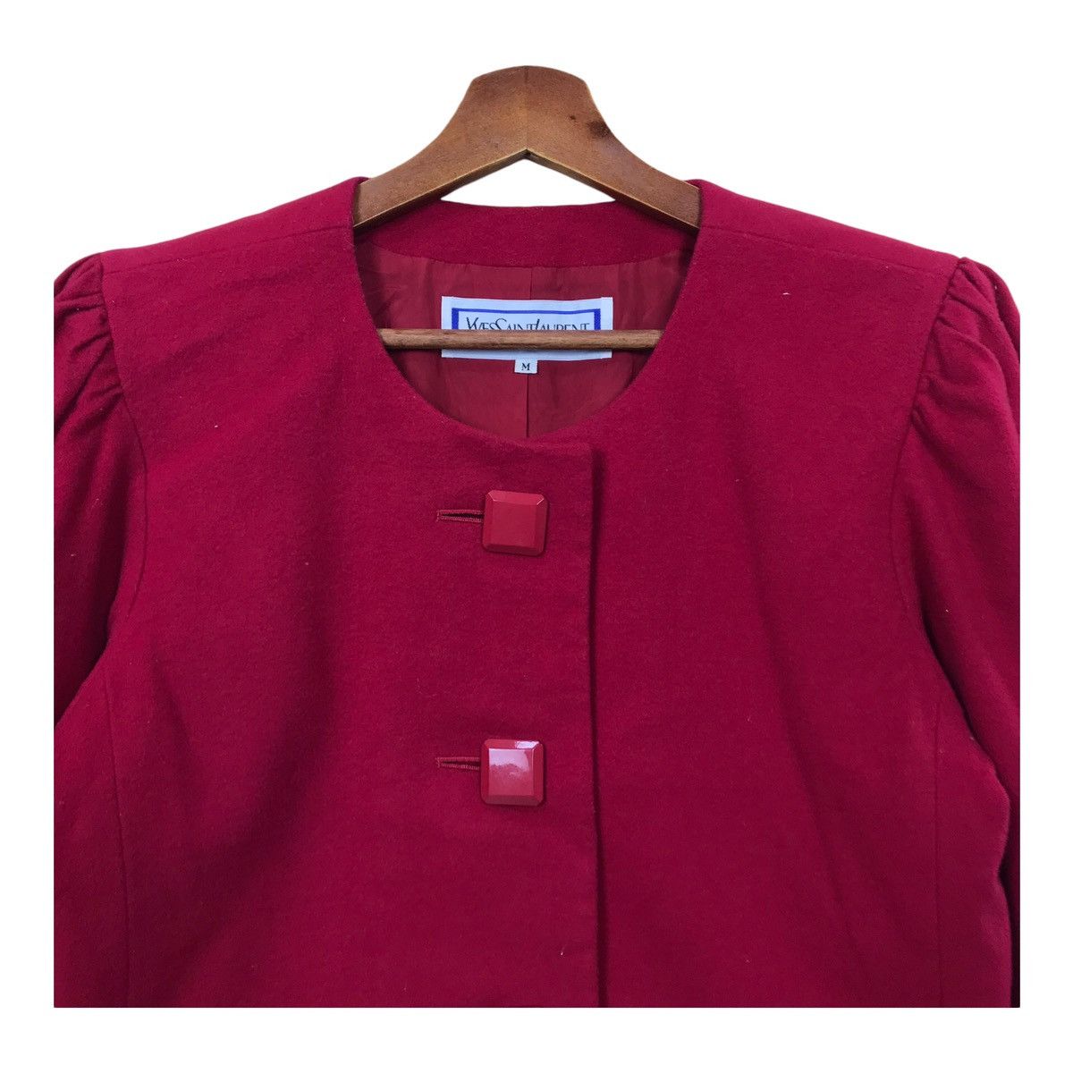 Vintage Vintage Yves Saint Laurent Crop Top Jacket Size M / US 6-8 / IT 42-44 - 2 Thumbnail