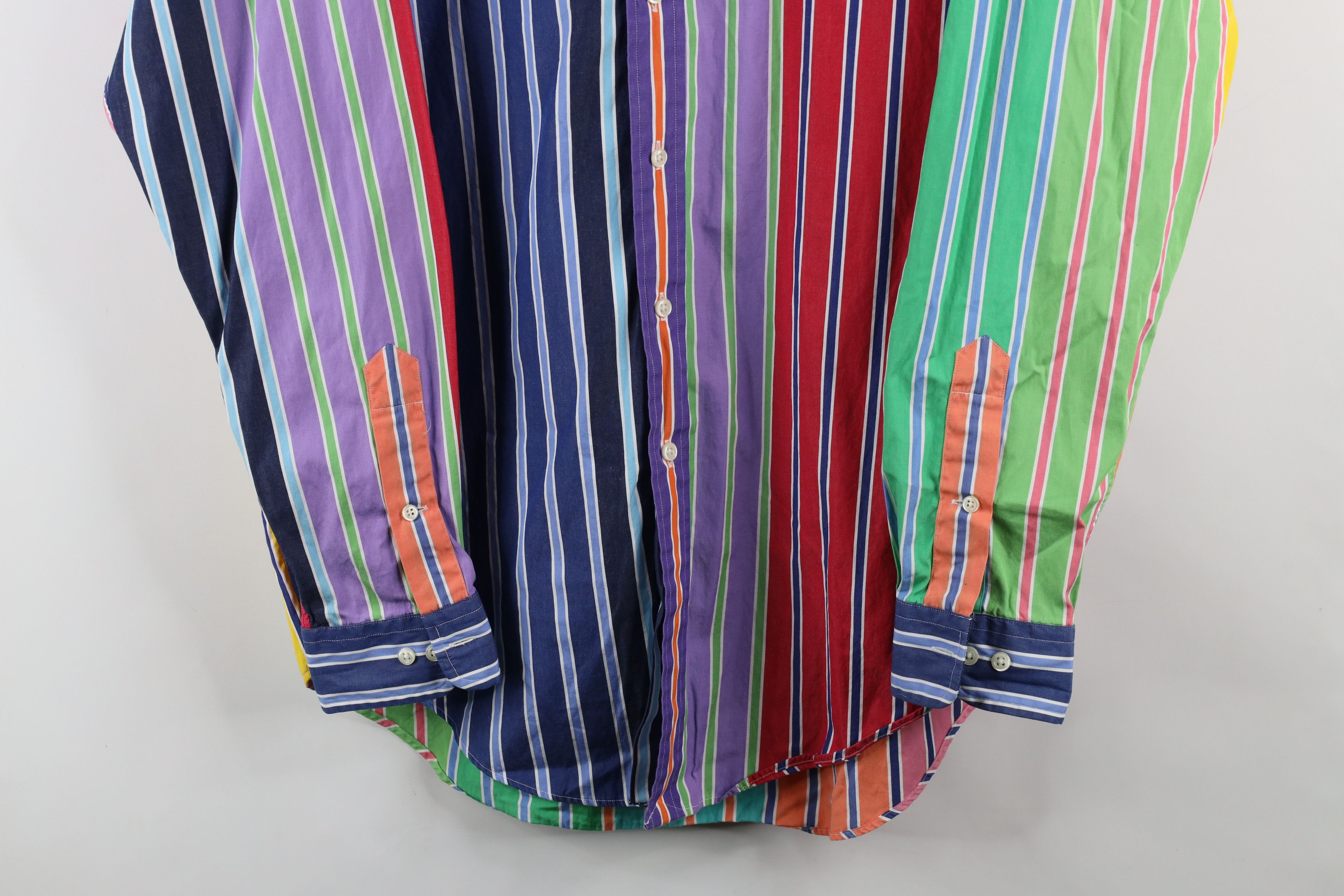 Polo Ralph Lauren Vintage 90s Ralph Lauren Rainbow Striped Button Down Shirt Size US M / EU 48-50 / 2 - 3 Thumbnail