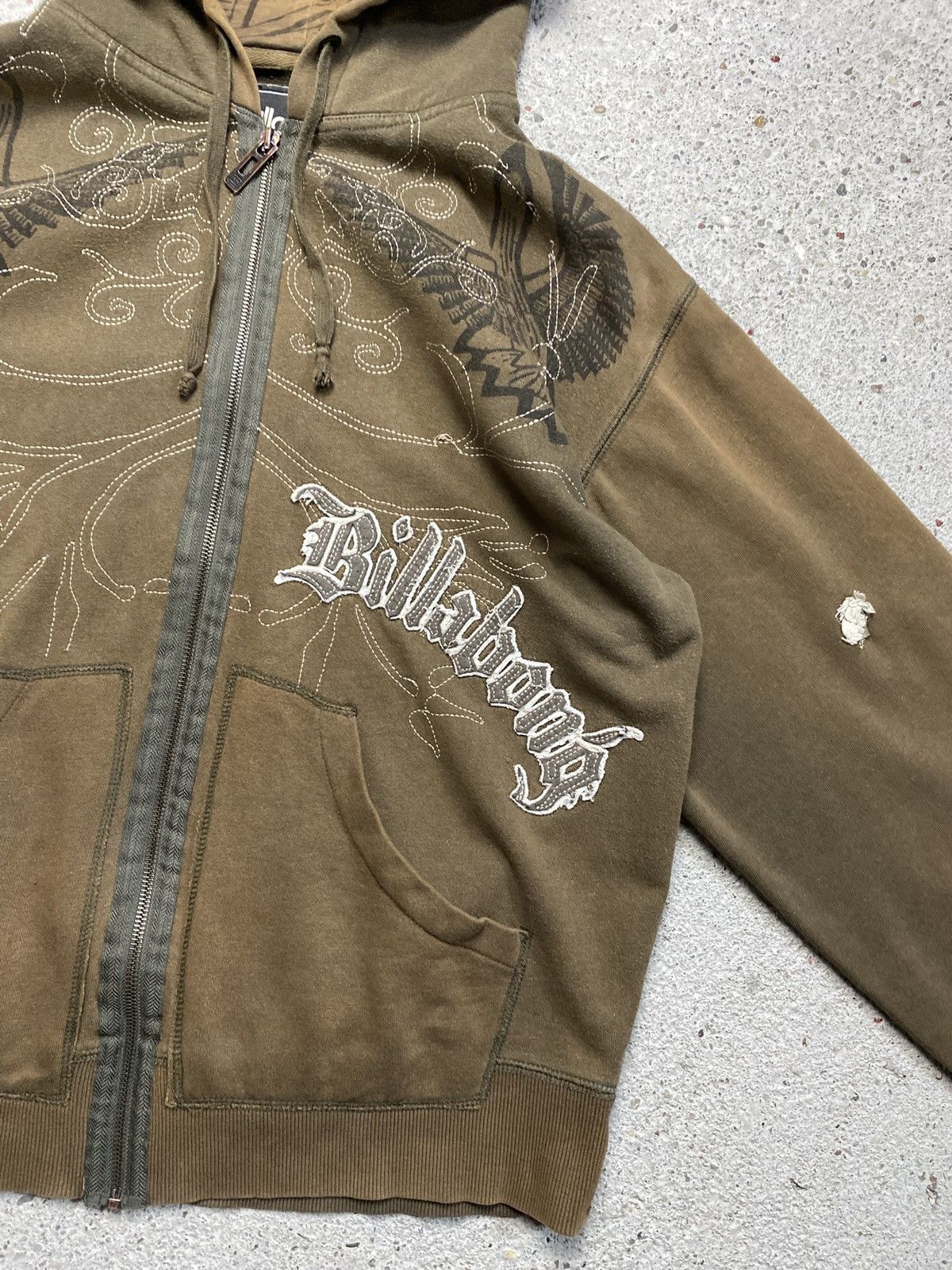 Billabong Billabong hoodie brown affliction surf skate vintage archive Size US L / EU 52-54 / 3 - 9 Thumbnail
