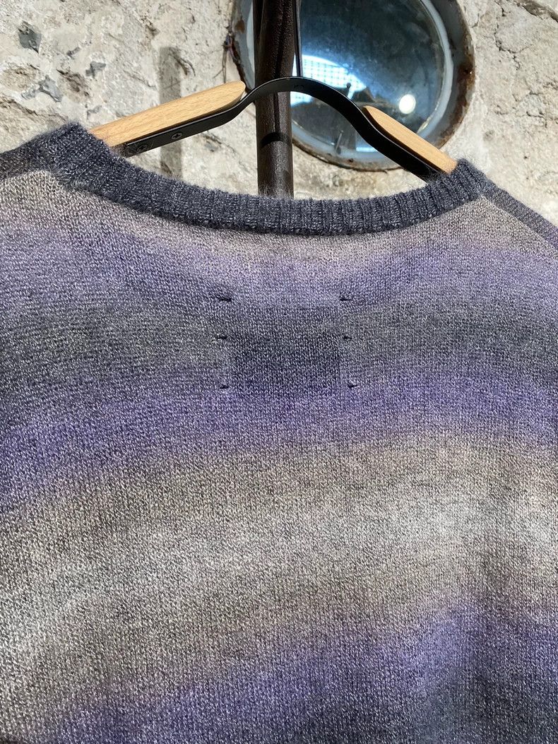 Song For The Mute Song For The Mute striped distressed design sweater Size US S / EU 44-46 / 1 - 4 Thumbnail