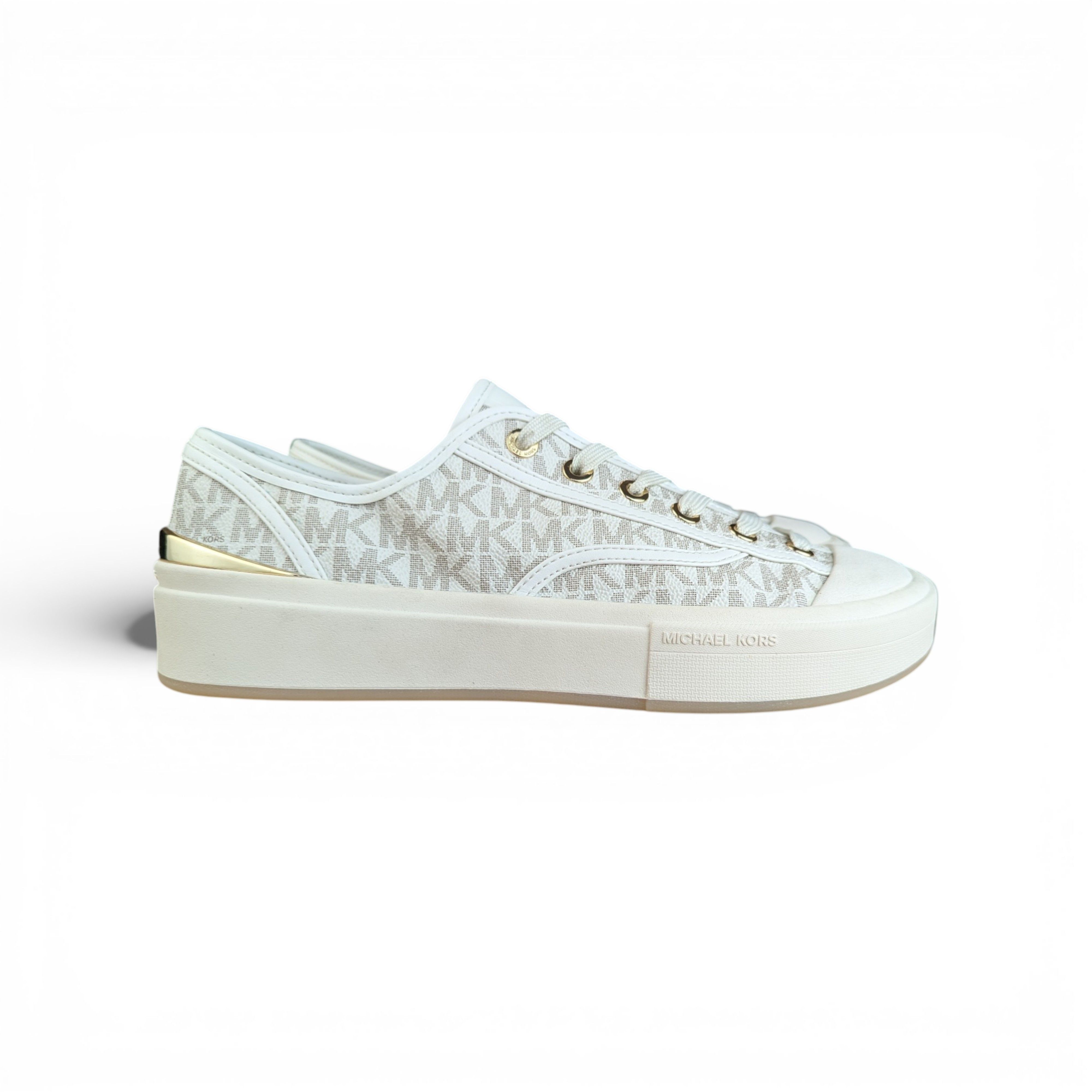 Michael Kors MICHAEL KORS Beige Gold Sneakers Size US 8.5 / IT 38.5 - 4 Thumbnail