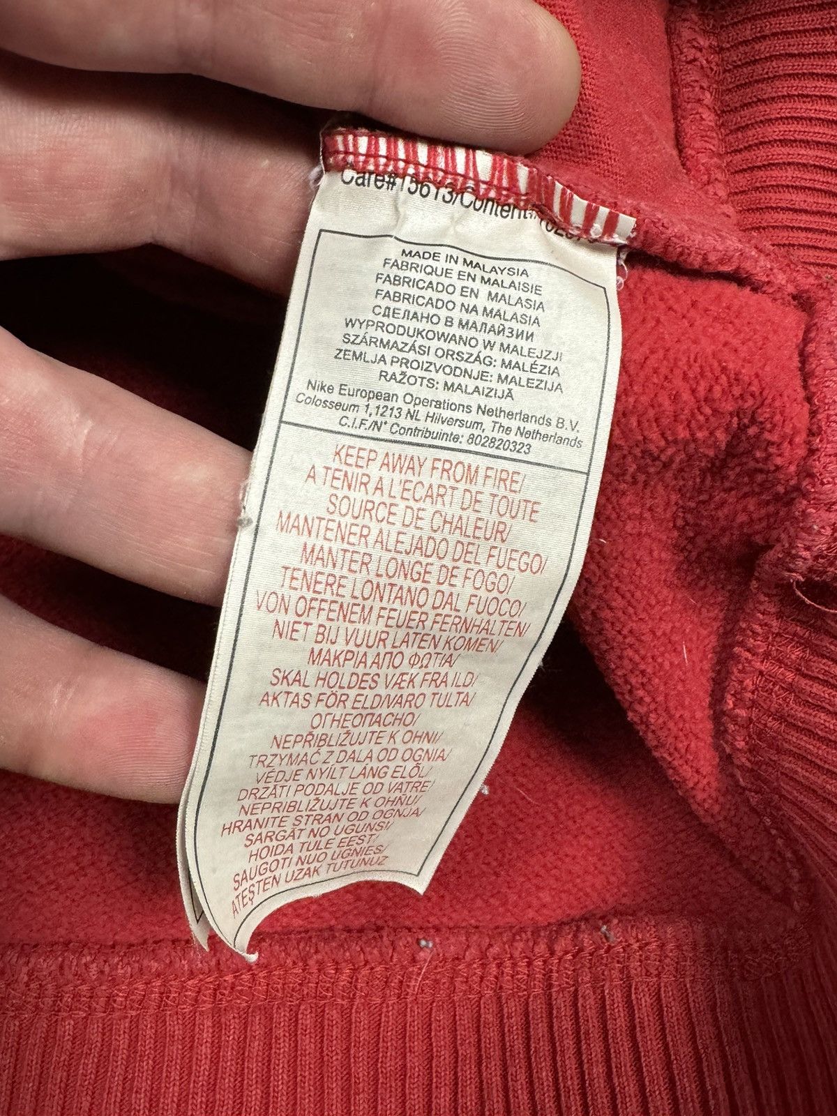 Nike VINTAGE NIKE CENTER SWOOSH HOODIE 90S SIZE L TRAVIS SCOTT 🛍️ Size US L / EU 52-54 / 3 - 14 Thumbnail