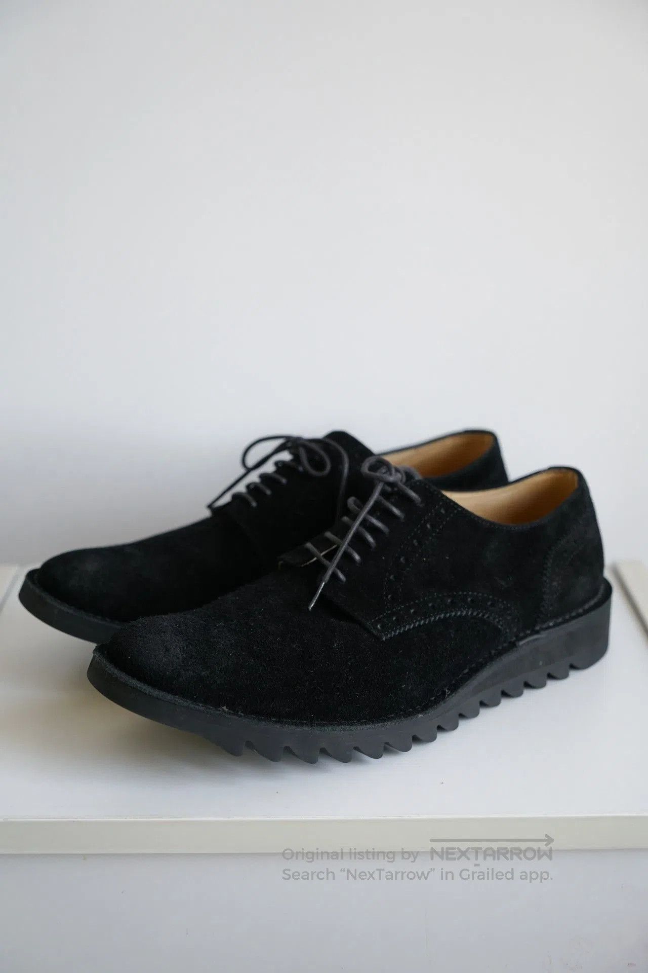 Yohji Yamamoto yohji yamamoto black suede derby shoes. Size US 8.5 / EU 41-42 - 1 Thumbnail