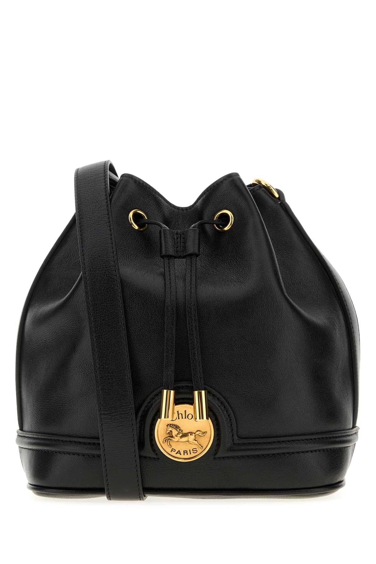 Chloe Black Leather Bucket Bag Size ONE SIZE - 1 Thumbnail