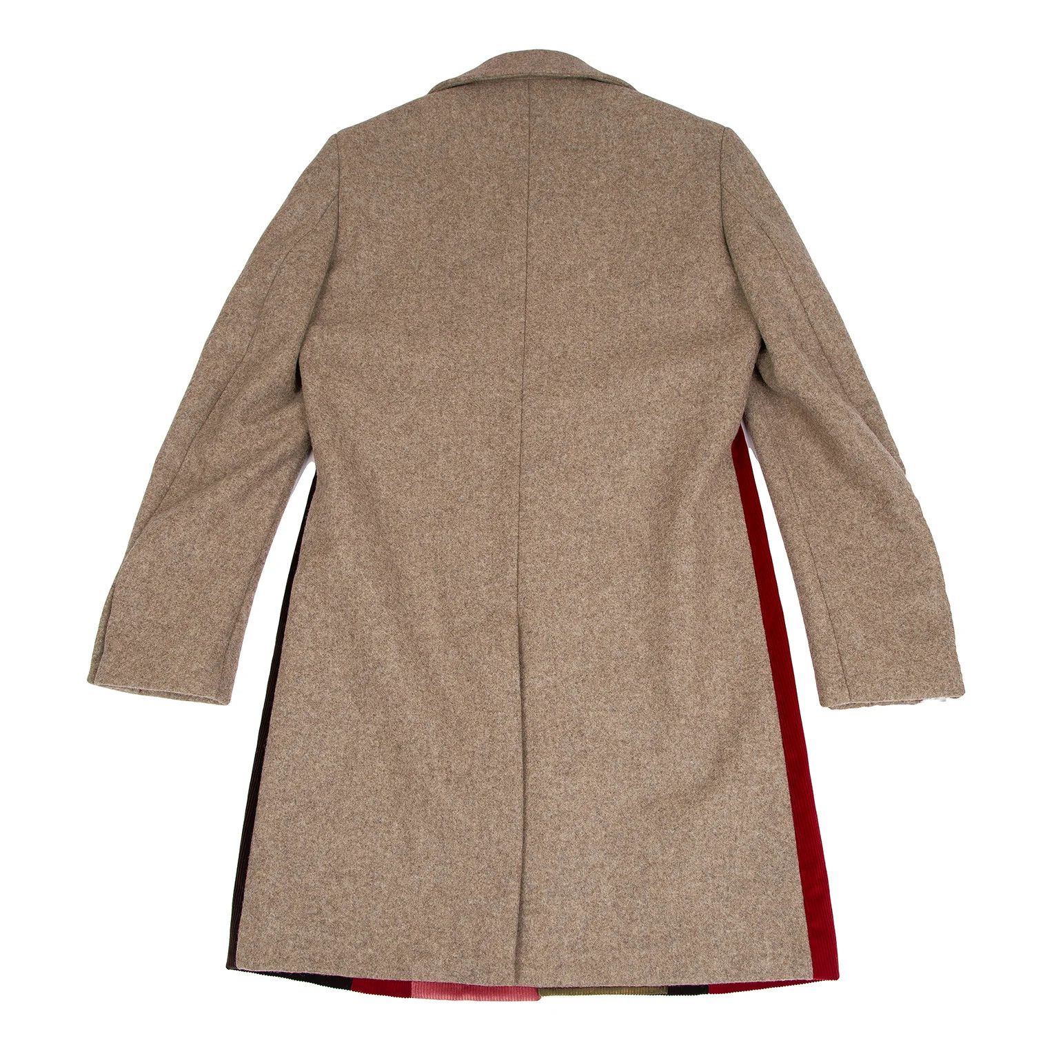 Comme des Garcons Homme Plus Front Corduroy Panel Compressed Wool Coat Multi Size M Size US M / EU 48-50 / 2 - 8 Thumbnail