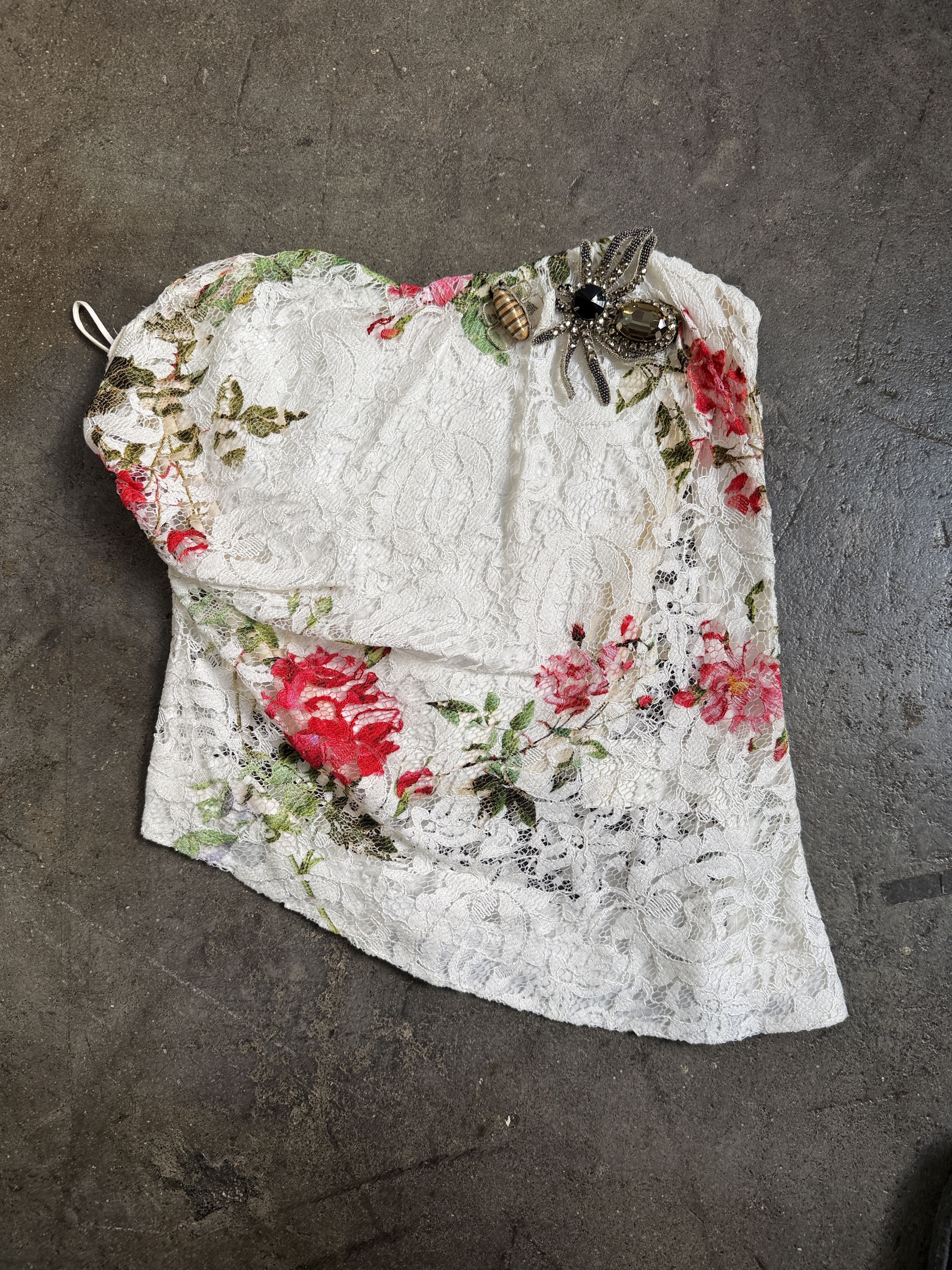Vivienne Westwood Red Label INSANE S/S 2016 Lotus Flower Lace Corset Size S / US 4 / IT 40 - 5 Thumbnail