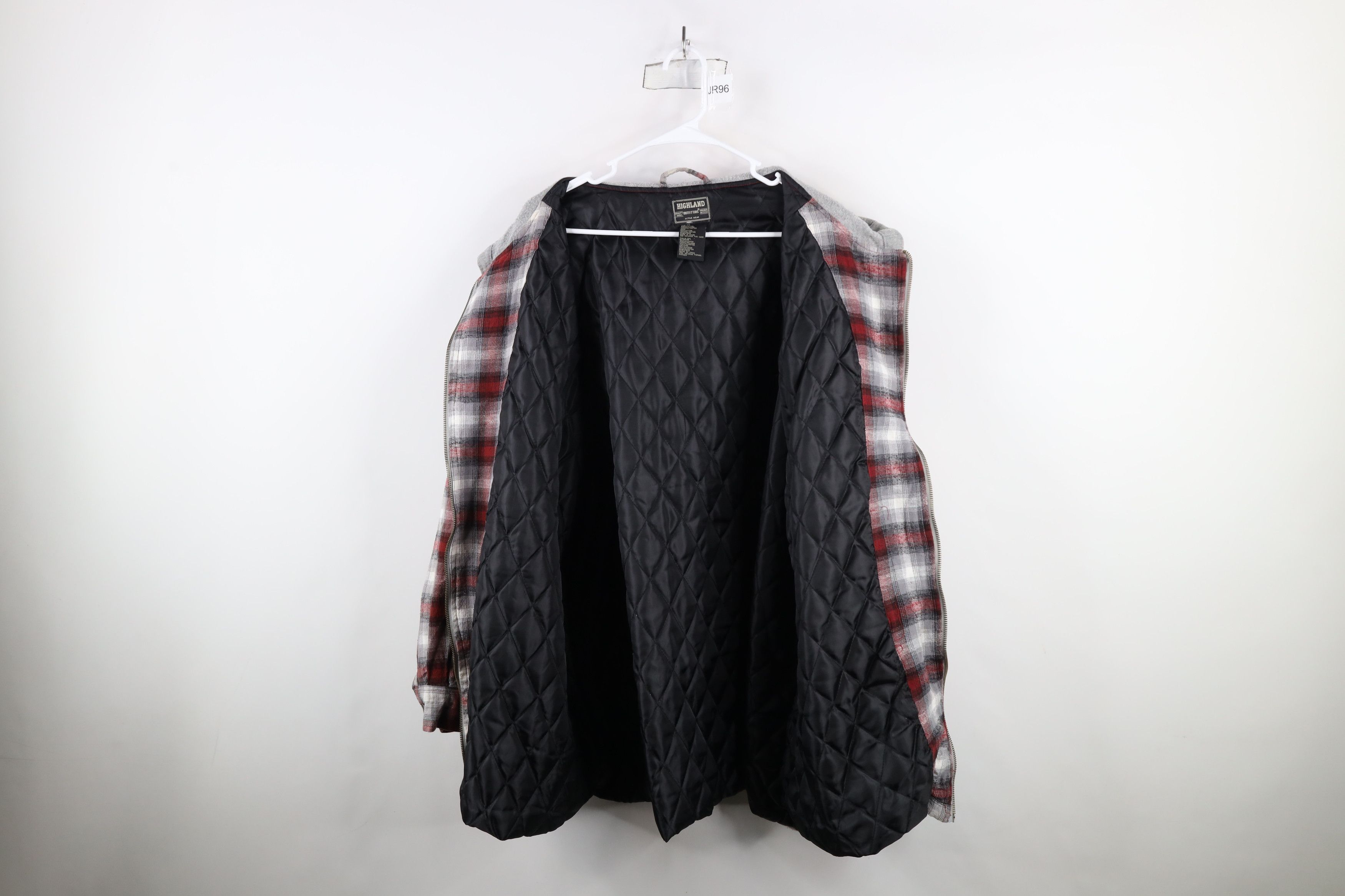 Vintage Vintage 90s Streetwear Flannel Hooded Full Zip Shirt Jacket Size US XXL / EU 58 / 5 - 8 Thumbnail