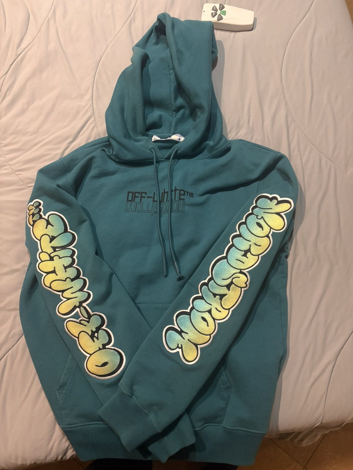 Off-White Off white Graffiti Northstrom Hoodie Size US M / EU 48-50 / 2 - 2 Thumbnail