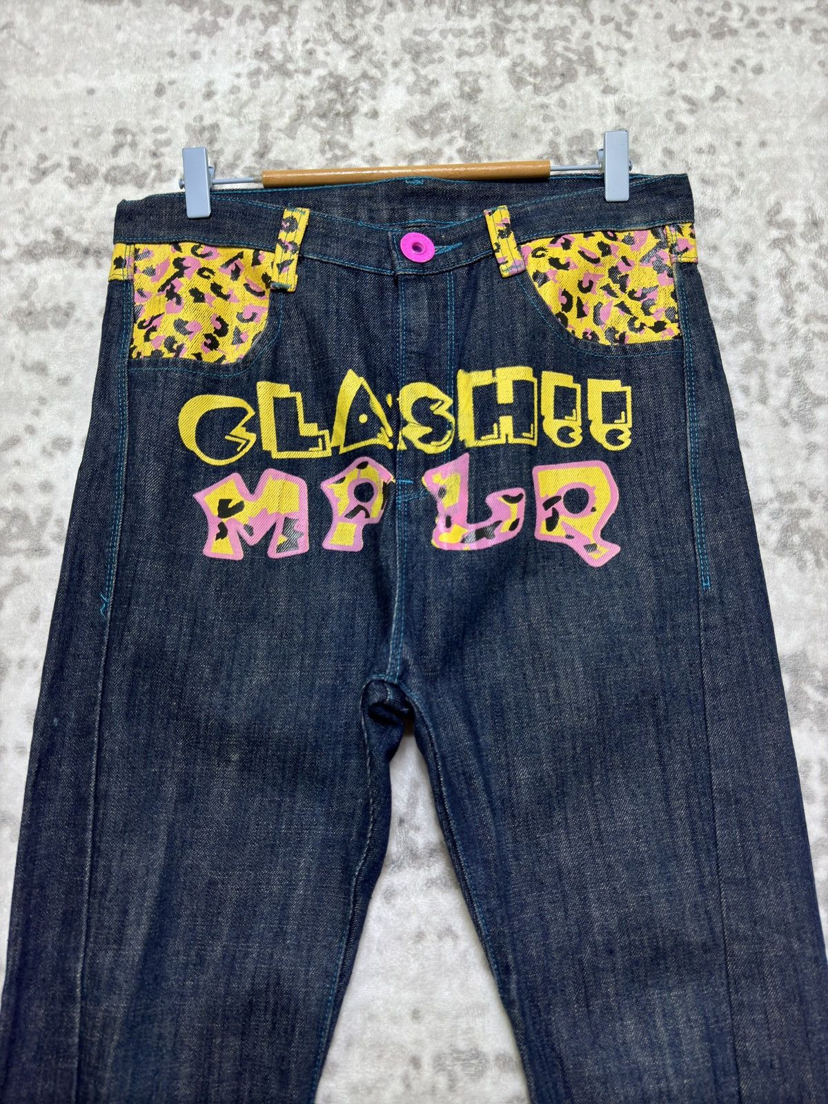 Japanese Brand Vintage CLASH!! MPLQ Daicock Printed Denim Jeans Size US 31 - 3 Thumbnail