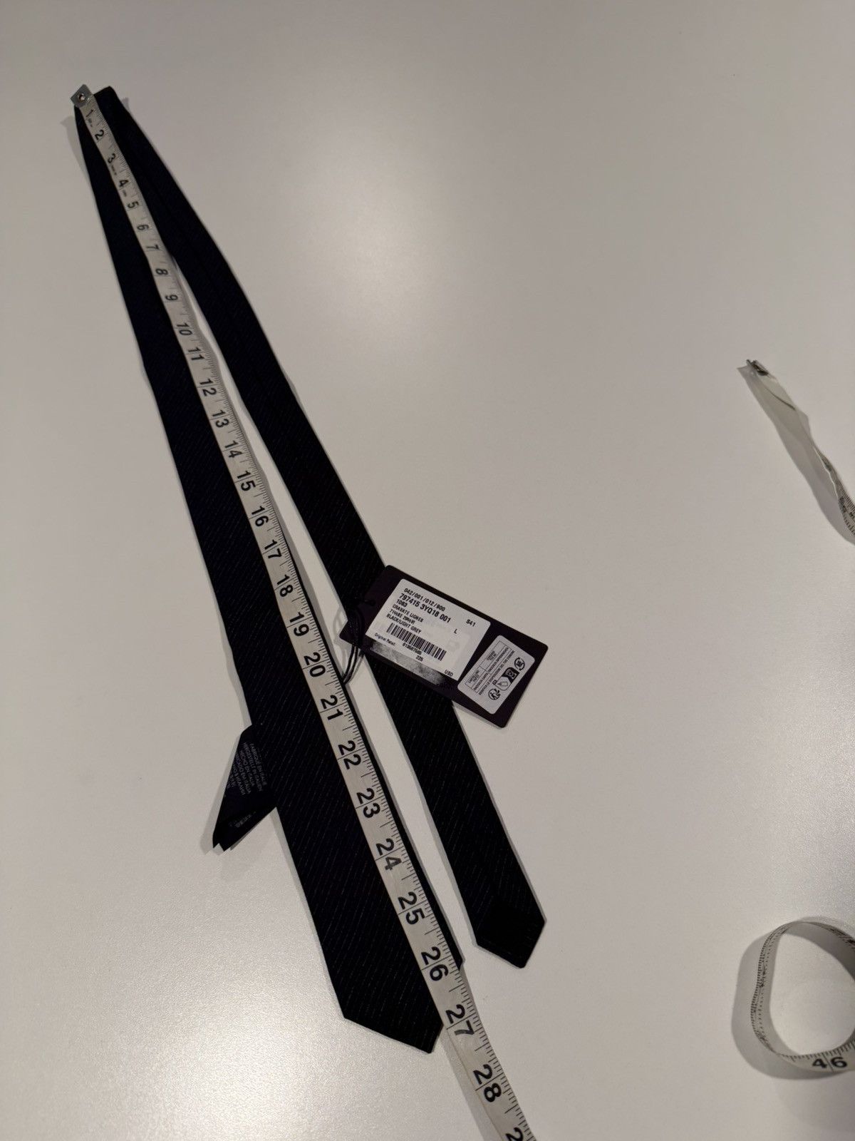 Saint Laurent Paris Saint Laurent mens skinny tie. Size ONE SIZE - 7 Thumbnail