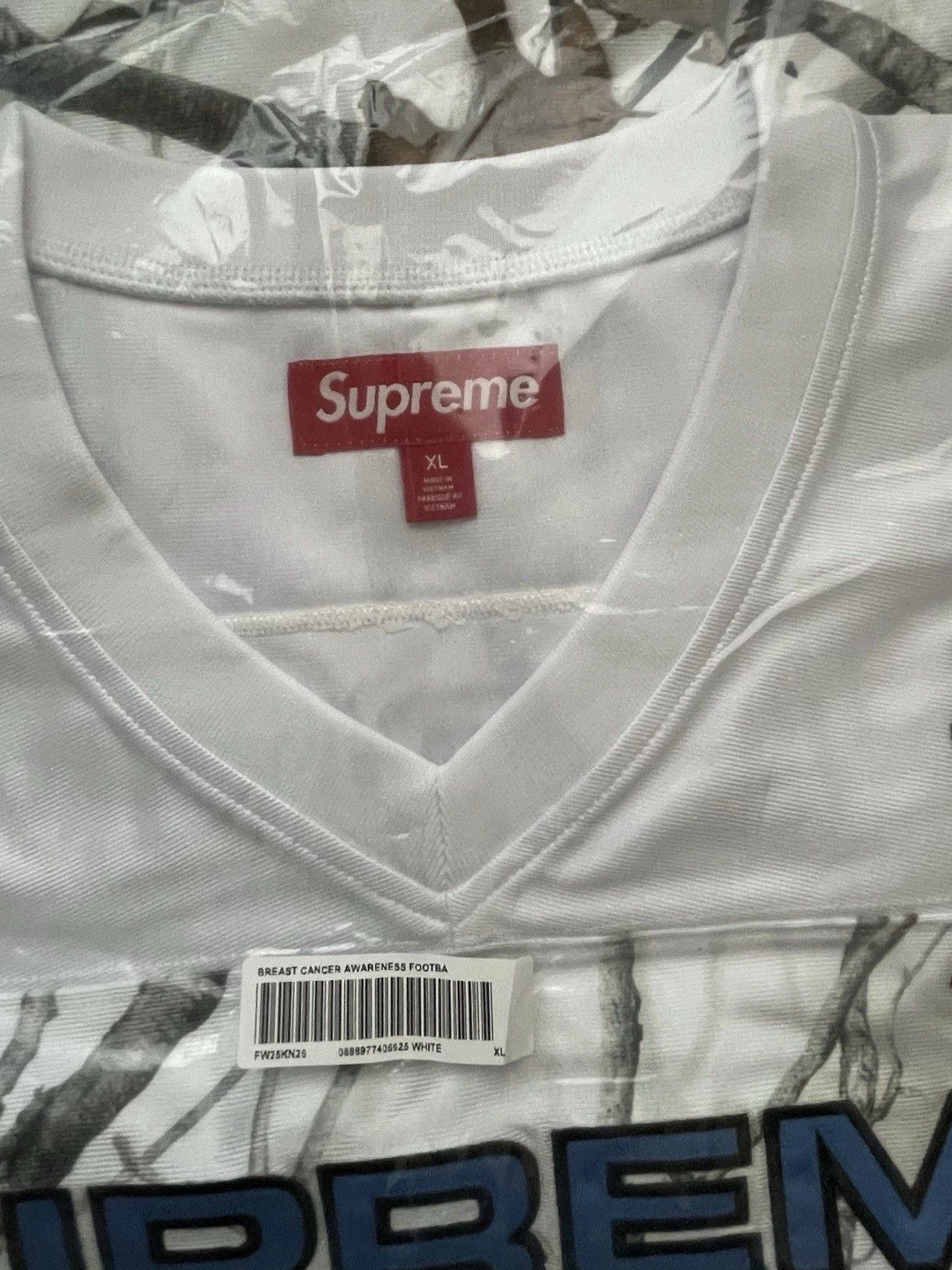Supreme Breast Cancer Awareness Football Jersey Size XLarge