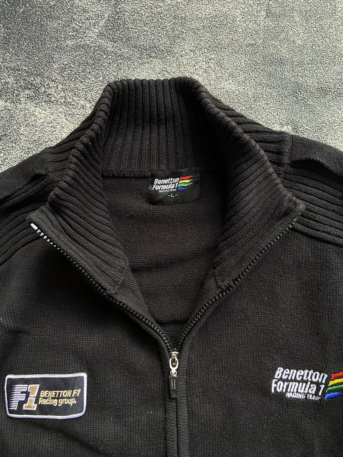 United Colors Of Benetton Benetton Formula One F1 Rare Sweater Size US L / EU 52-54 / 3 - 5 Thumbnail