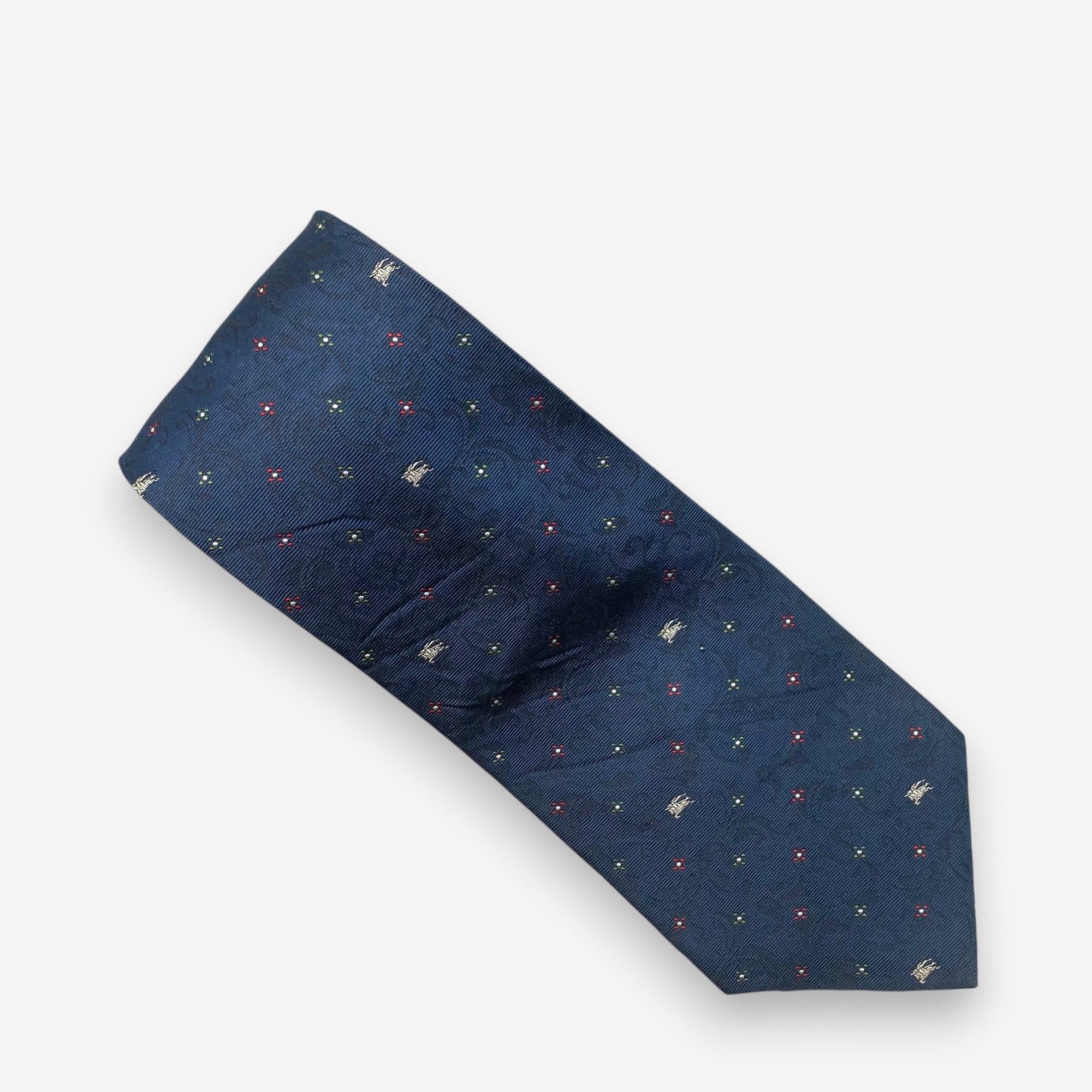 Burberry Vintage Burberry SILK Necktie Cravate Pure Silk Neck Tie Size ONE SIZE - 2 Thumbnail
