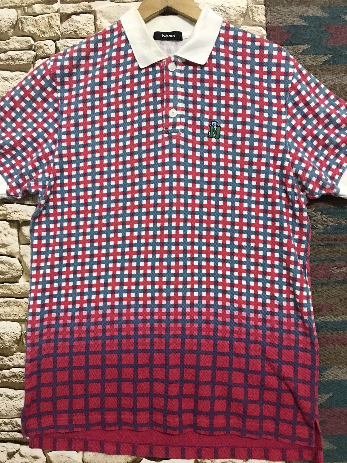 Issey Miyake × Ne-Net Ne-Net by Issey Miyake Polo T shirt Size US L / EU 52-54 / 3 - 3 Thumbnail