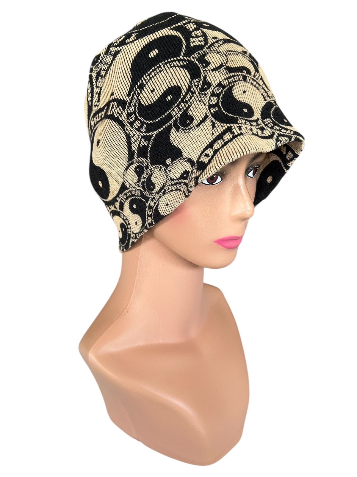Japanese Brand × Kapital × Vintage T&C Sunfaded Design Vintage Full Print Beanie Hats Rare Size ONE SIZE - 1 Thumbnail