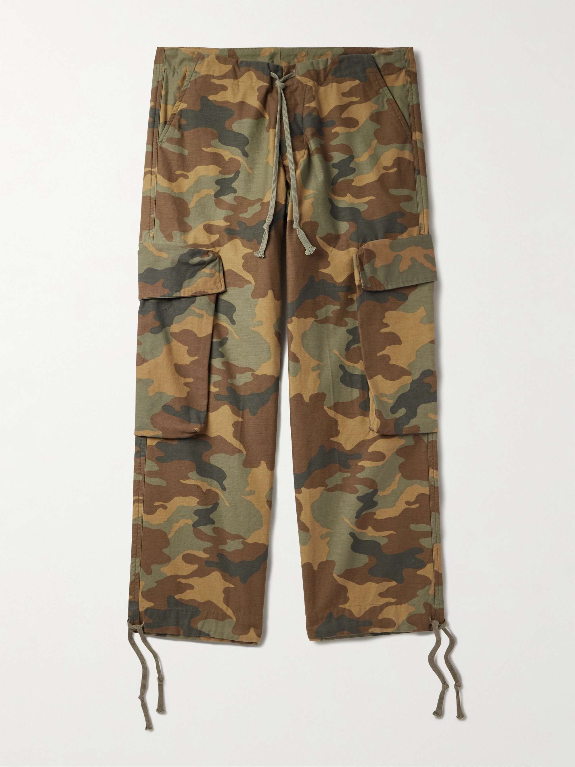 Greg Lauren $935 Greg Lauren Wide-Leg Camo Cargo Pants Size US 34 / EU 50 - 3 Thumbnail