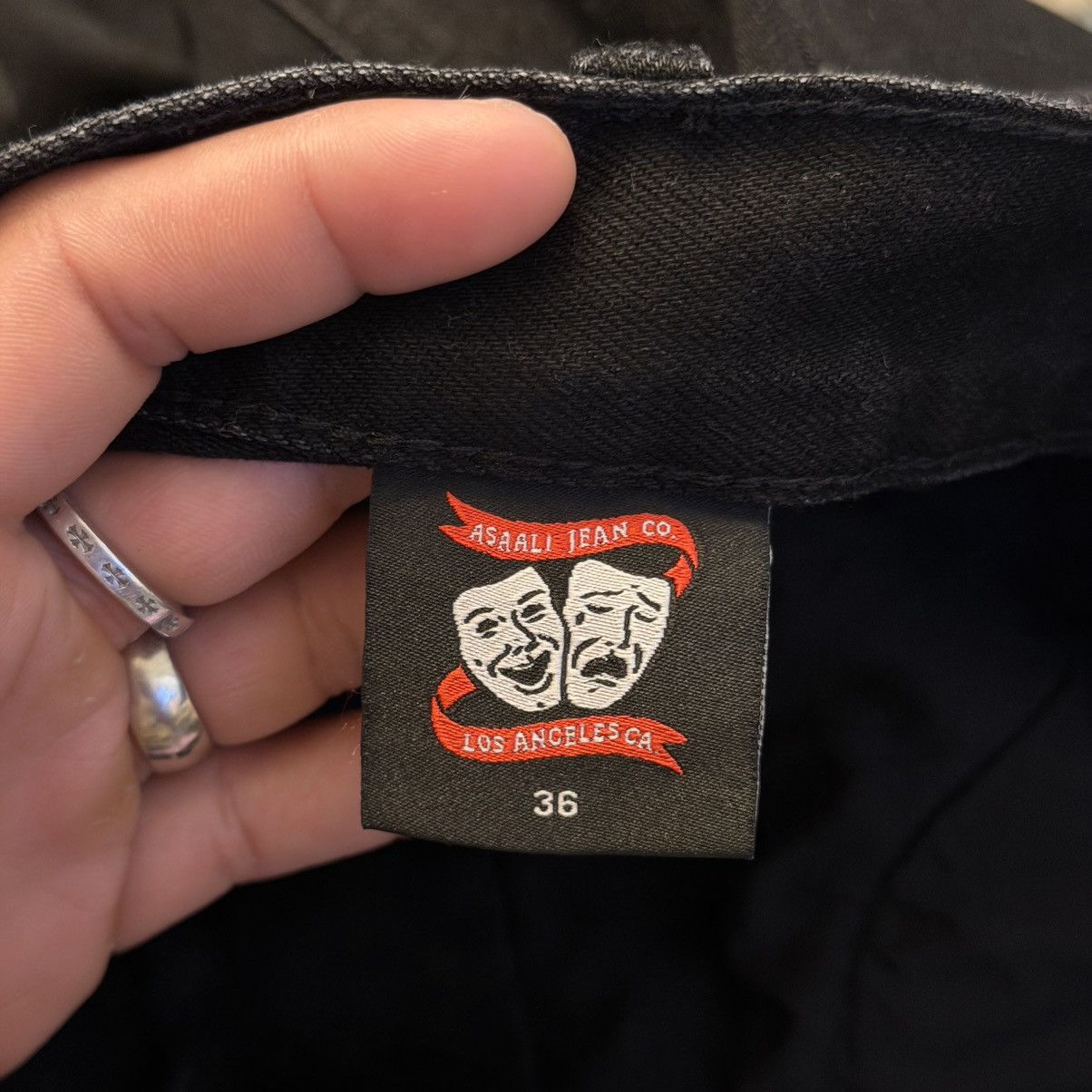 Asaali Asaali Laser Engraved Cartel Denim Jeans Size 36 Size US 36 / EU 52 - 5 Thumbnail