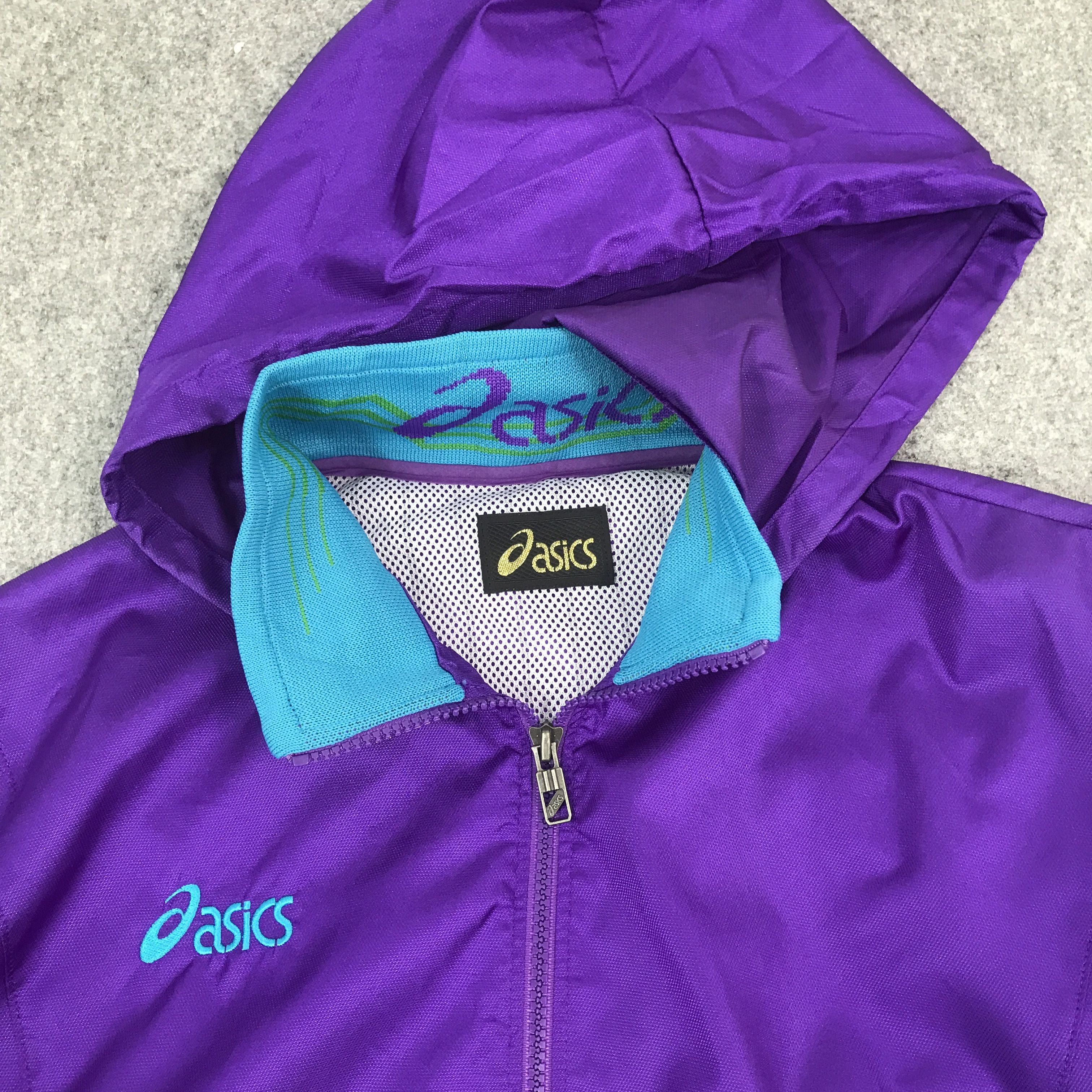 Asics Rare Ascis Windbreaker Jacket Size US XL / EU 56 / 4 - 8 Thumbnail
