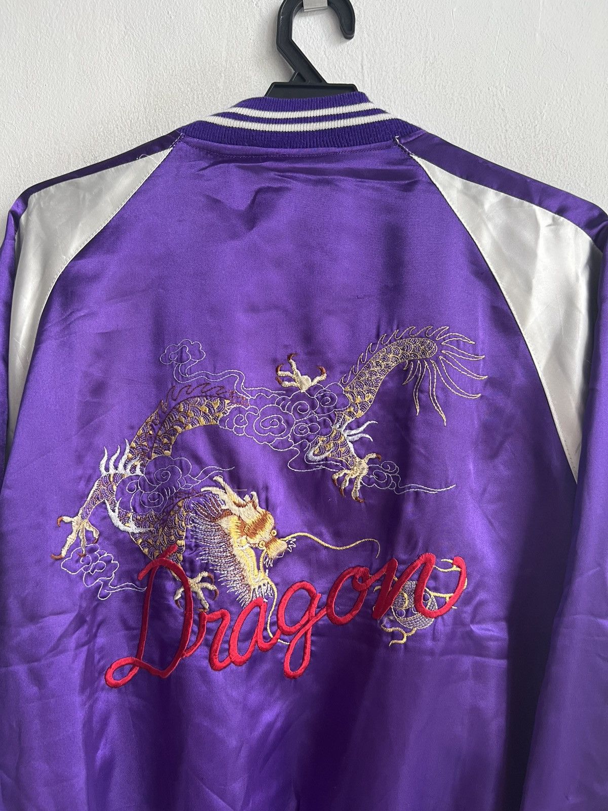 Karakuri Tamashii Vintage Karakuri Tamashi Dragon Embroidery Satin Sukajan Jkt Size US L / EU 52-54 / 3 - 6 Thumbnail