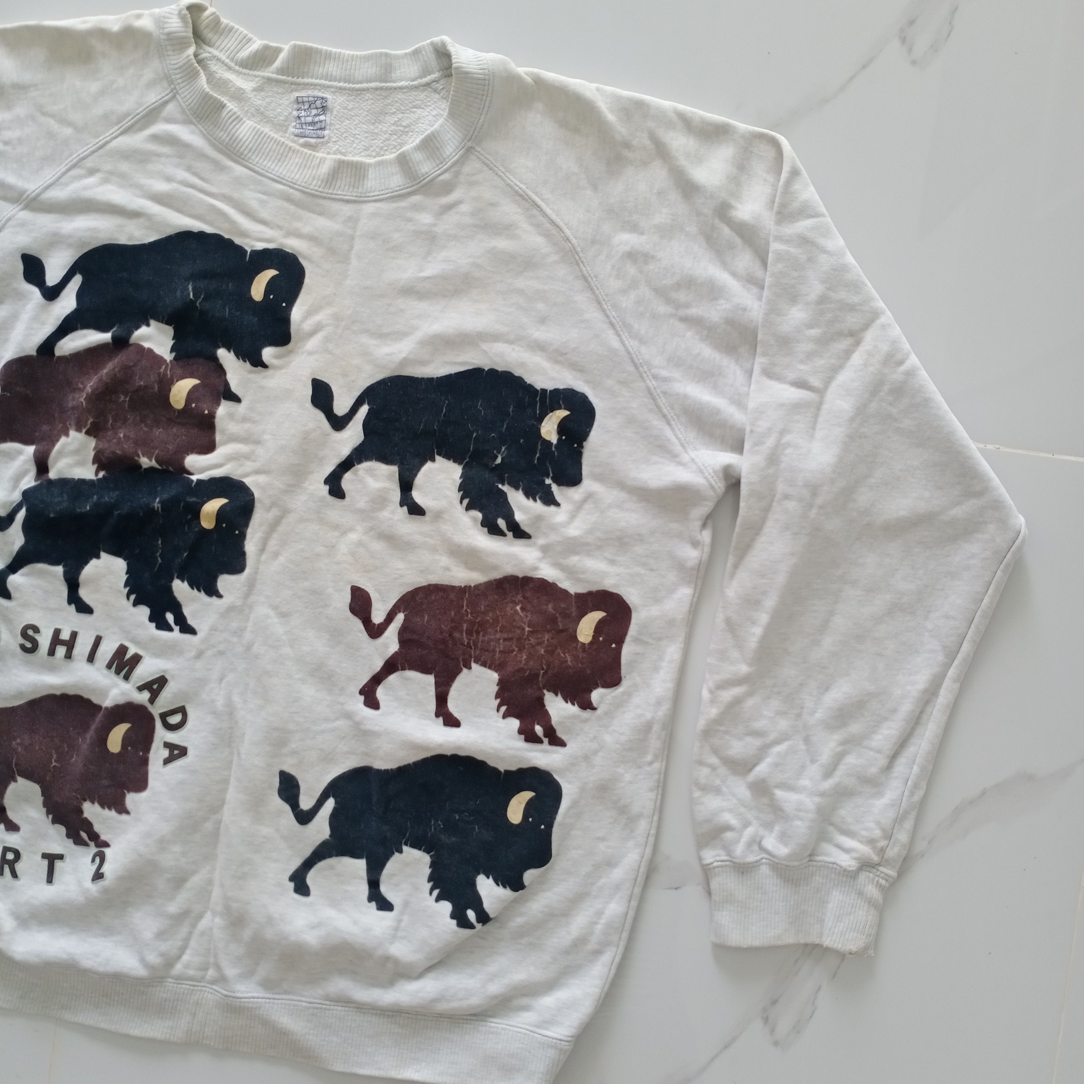 Japanese Brand Vintage 90s Junko Shimada Part 2 sweatshirt sweater bison Size US M / EU 48-50 / 2 - 2 Thumbnail