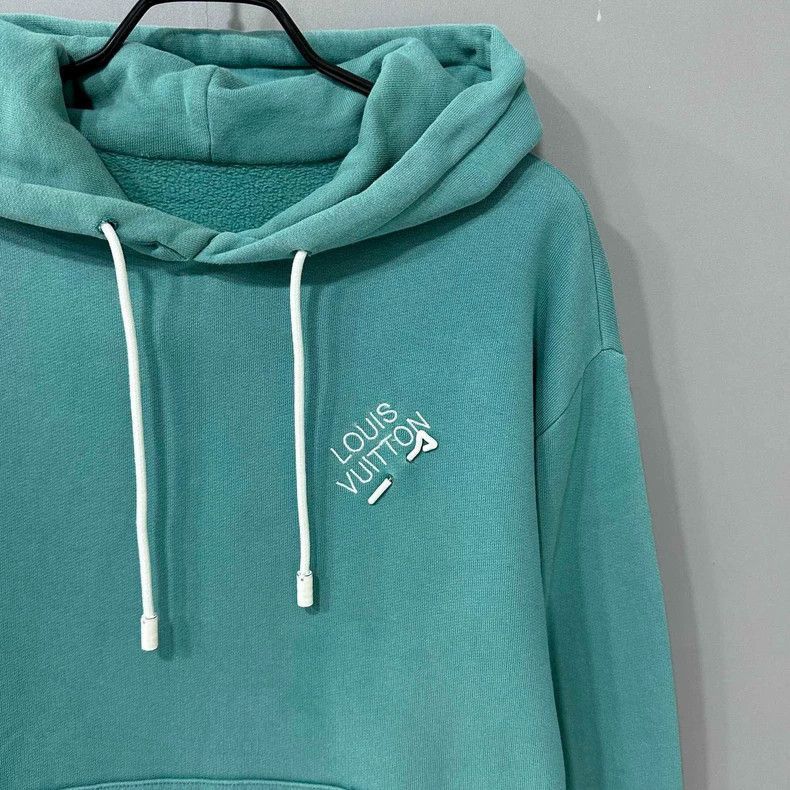 Louis Vuitton Louis Vuitton Aqua Hoodie with Logo -2505 Size M / US 6-8 / IT 42-44 - 3 Thumbnail