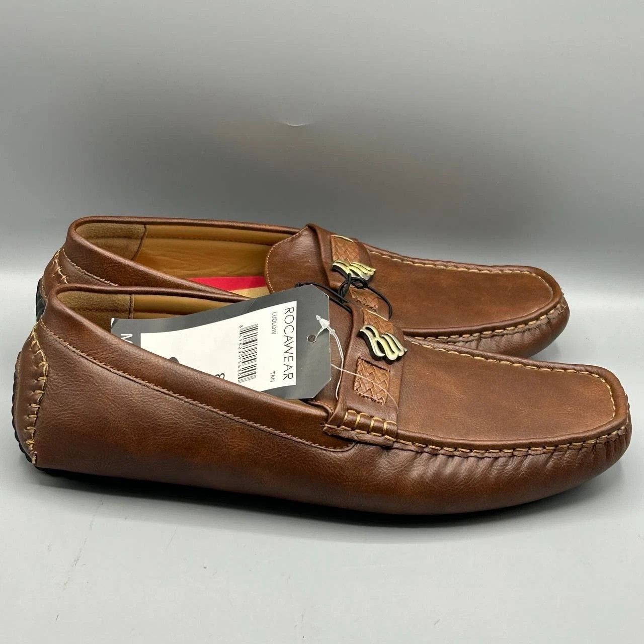 Rocawear Rocawear Ludlow Mens Tan Faux Leather Driving Loafers 8 Size US 8 / EU 41 - 1 Thumbnail