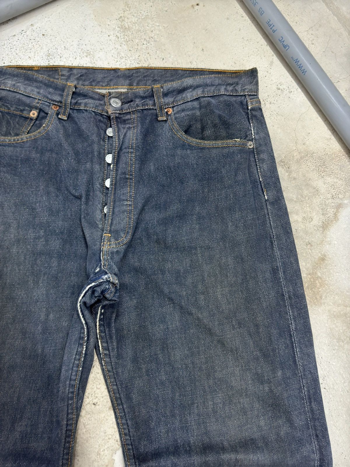 Levi's Vintage Levi’s 501 Rusty Mud Wash Distressed Jeans Size US 31 - 5 Thumbnail