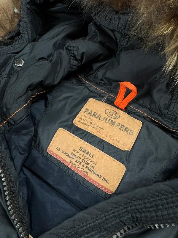 Parajumpers Parajumpers gray S logo down parka jacket Size US S / EU 44-46 / 1 - 5 Thumbnail