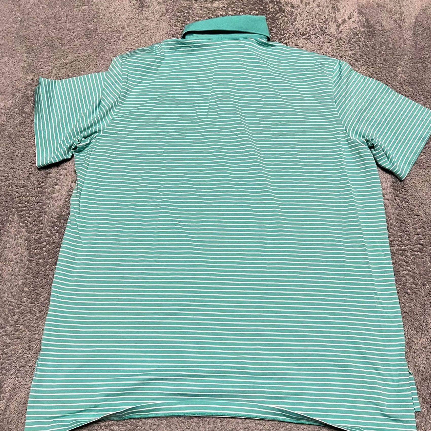 Polo Ralph Lauren Polo Ralph Lauren Polo Shirt Mens XXL Green Striped Performance Polo Golf Shirt Mens XXL Green Striped Performance Size US XXL / EU 58 / 5 - 3 Thumbnail