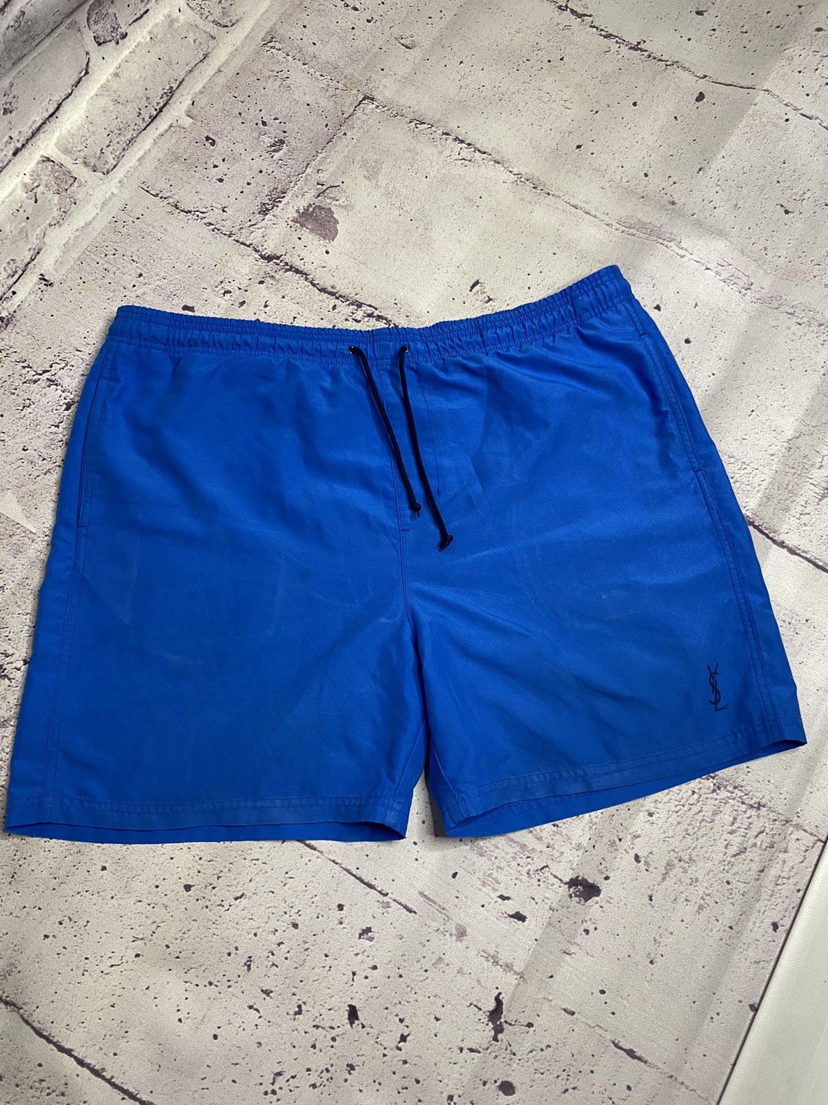 Yves Saint Laurent Men's blue short's YvesSaintLauren small logo Size US 38 / EU 54 - 1 Thumbnail