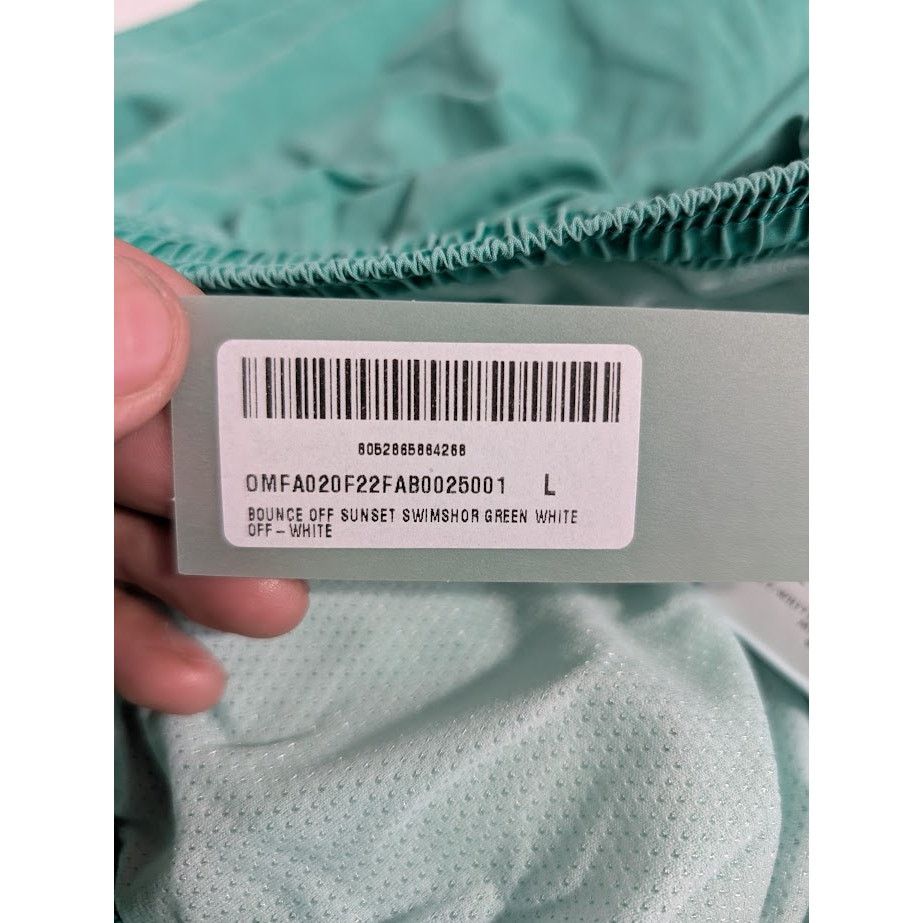 o1rshd1 Bounce Off Sunset Swimshort in Green/White