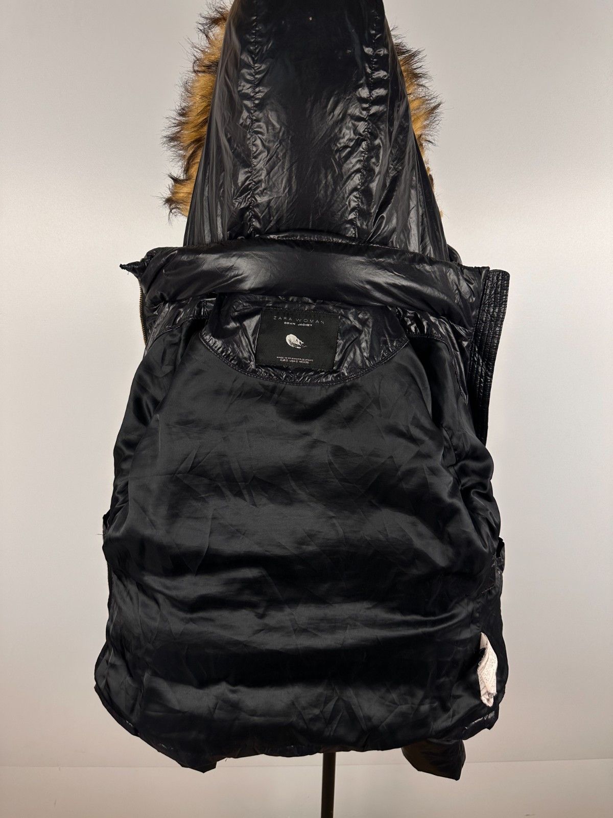 Zara Zara Women’s Down Puffer Jacket Black Size S Size S / US 4 / IT 40 - 9 Thumbnail