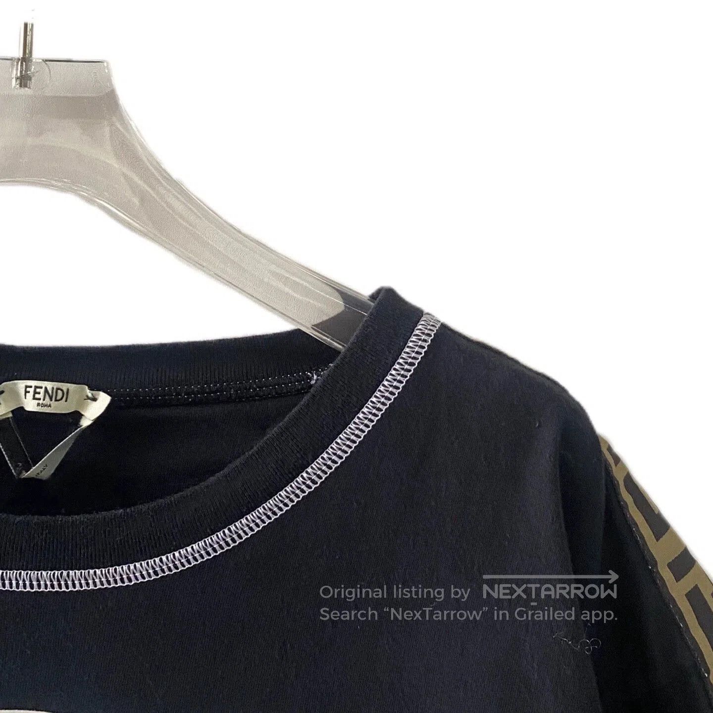 Fendi Fendi Black Logo Print Short Sleeve T-Shirt. Size US L / EU 52-54 / 3 - 4 Thumbnail