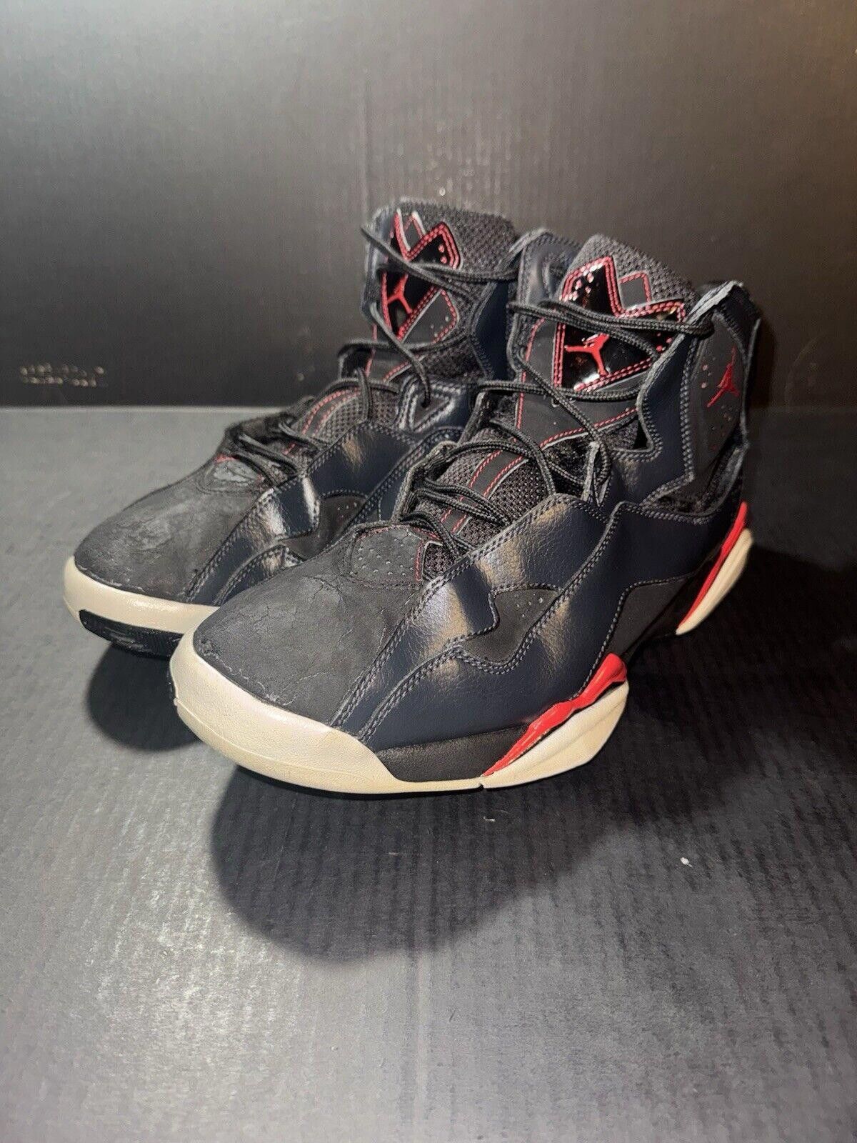 Jordan Brand Nike Air Jordan True Flight Black Red Grey 342964-002 Sz 11 Size US 11 / EU 44 - 4 Thumbnail