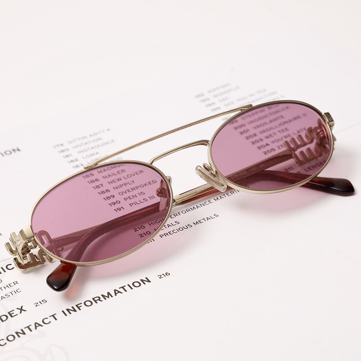 Miu Miu MIU MIU 0MU 54ZS SUNGLASSES Size ONE SIZE - 7 Thumbnail