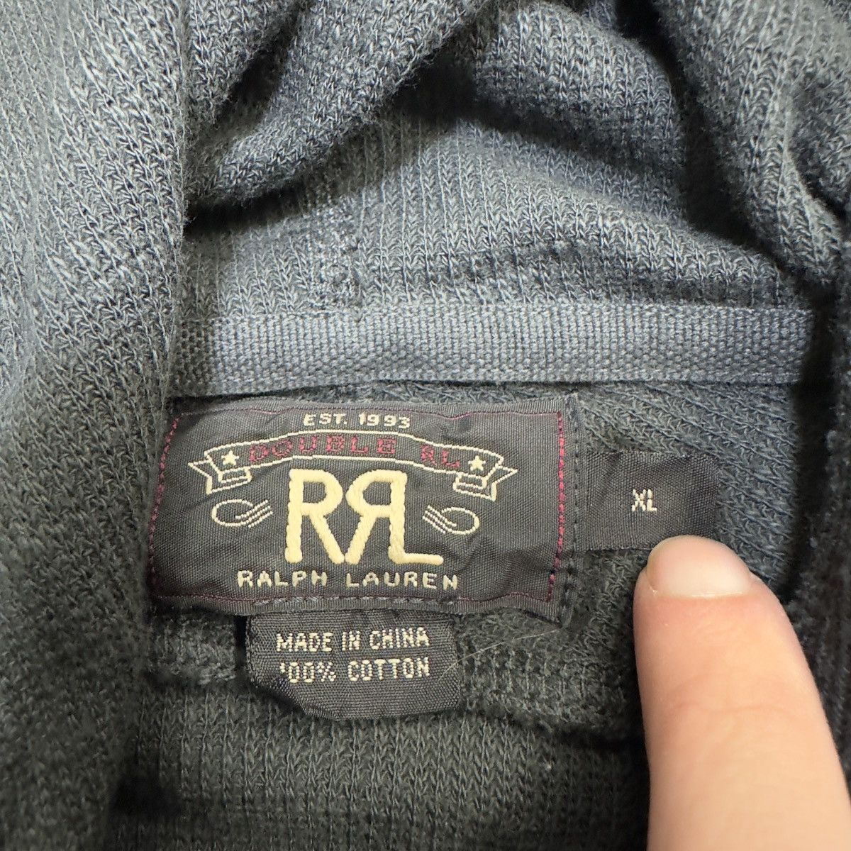 RRL Ralph Lauren RRL thermal hooded shirt Size US XL / EU 56 / 4 - 4 Thumbnail