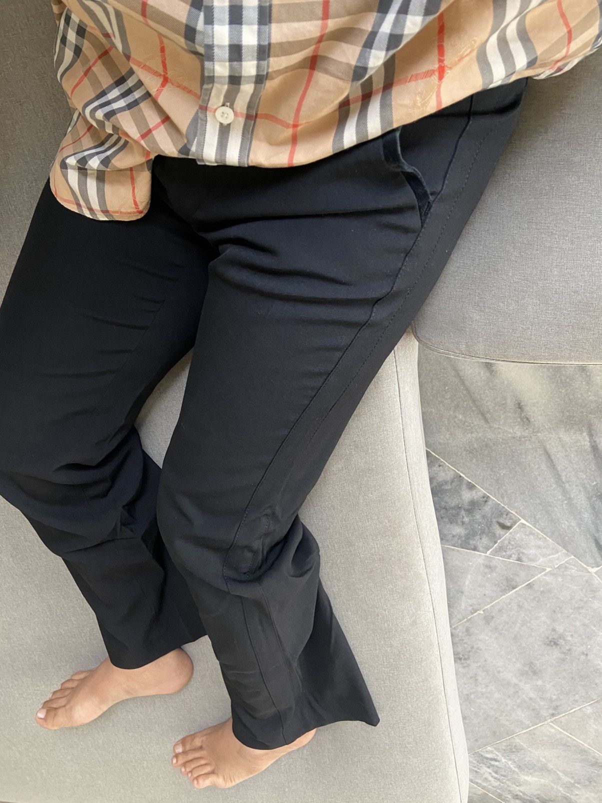 Burberry Burberry London Black Mohair Tuxedo Trousers Pants Size 40 Size US 31 - 2 Thumbnail