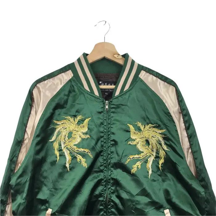 Japanese Brand Vtg SUKAJAN PHOENIX Immortal Bird JAPAN Souvenir Jacket Size L / US 10 / IT 46 - 2 Thumbnail