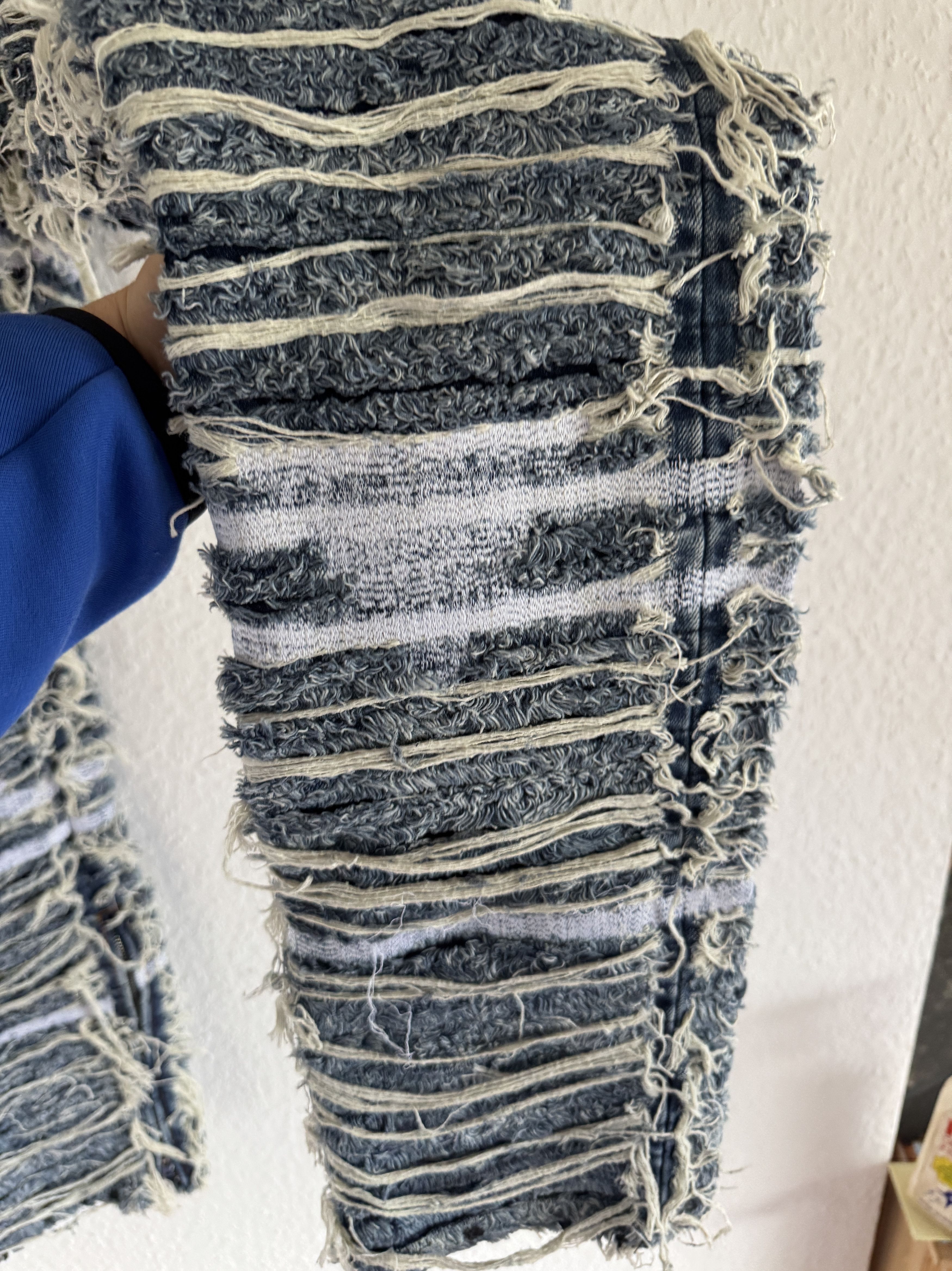1017 ALYX 9SM × Blackmeans Distressed Shredded Blackmeans x Alyx Pants Size US 34 / EU 50 - 7 Thumbnail