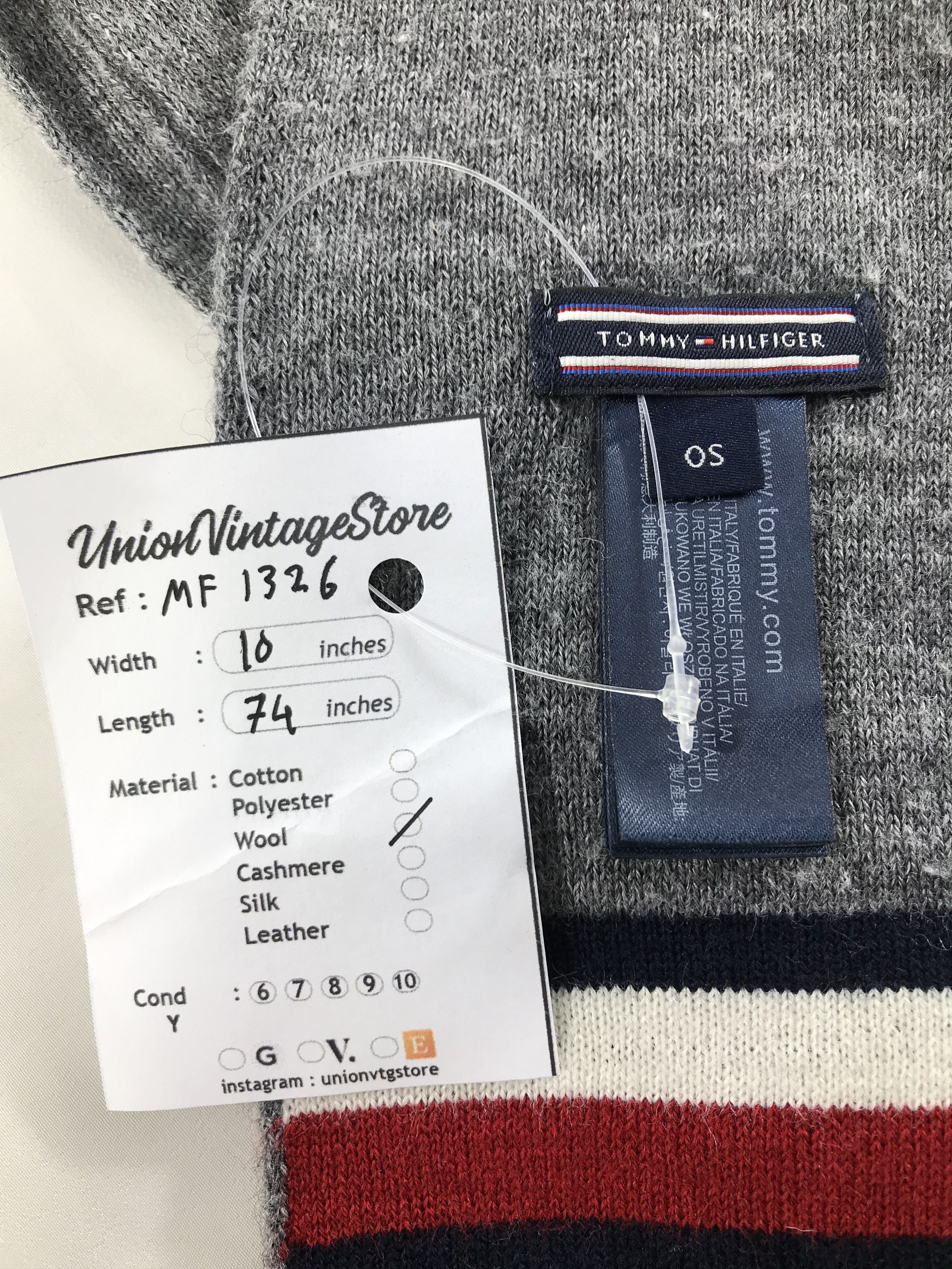 Tommy Hilfiger Vintage Tommy Hilfiger Scarf/Muffler/Neckwear MF1326 Size ONE SIZE - 4 Thumbnail