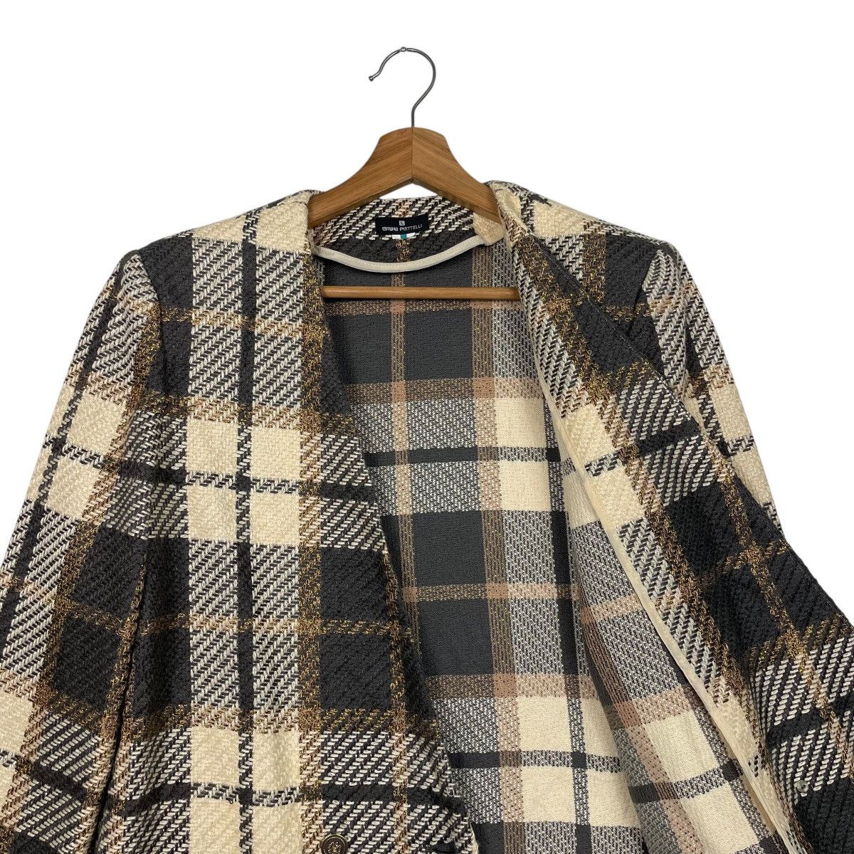 Bruno Piattelli Bruno Piattelli Double Breasted Tartan Jacket Size M / US 6-8 / IT 42-44 - 10 Thumbnail
