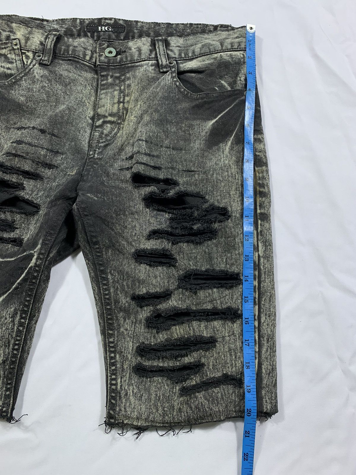 Hysteric Glamour Sick Distressed Hysteric Glamour Denim Jeans Short Pants Size US 31 - 10 Thumbnail