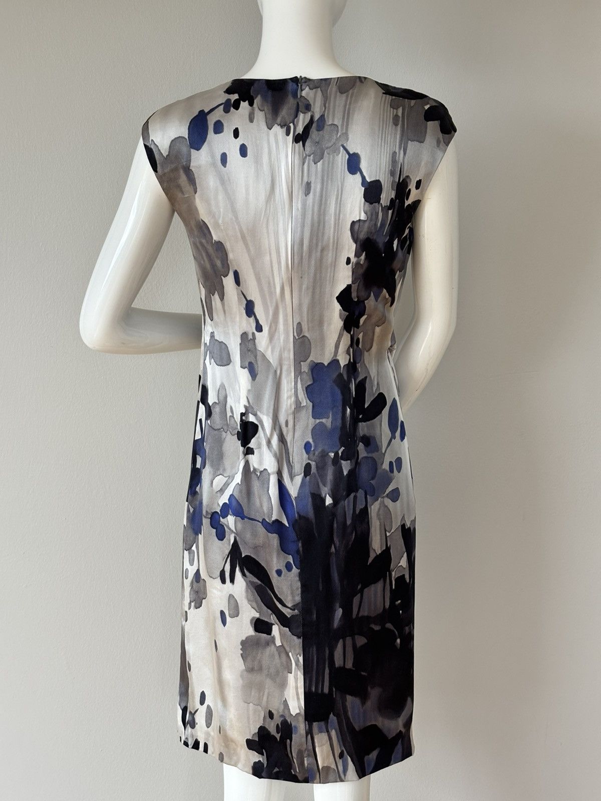 Max Mara Max Mara Silk Dress Abstract Print Sleeveless Italy Size S Size S / US 4 / IT 40 - 4 Thumbnail