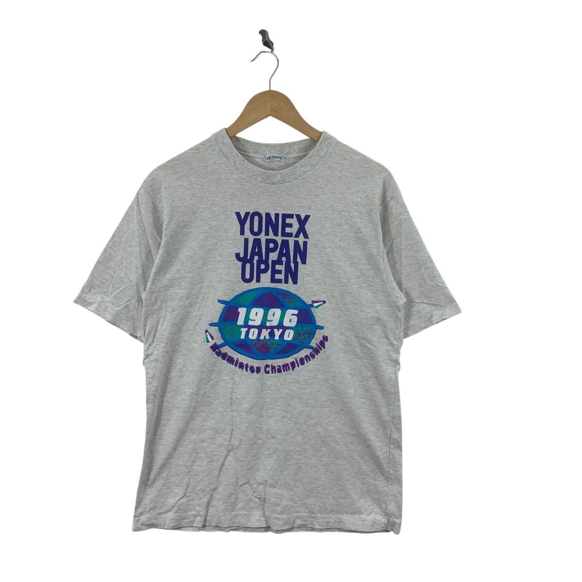Vintage Vintage 1996 YONEX JAPAN BADMINTON Championship Tee Shirt Size US L / EU 52-54 / 3 - 3 Thumbnail