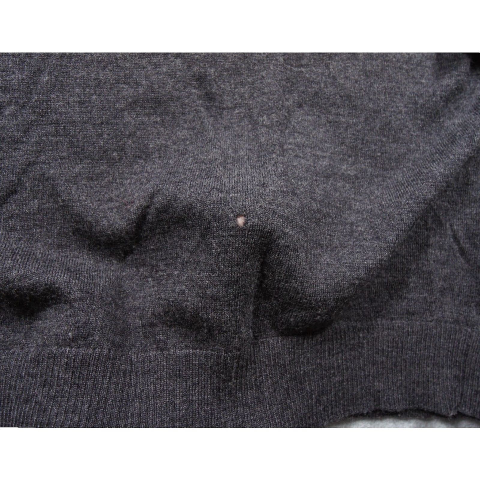 johnnie-O Johnnie O Sweater Mens Large Navy 1/4 Zip Pullover Knit Merino Wool Preppy FLAW* Size US L / EU 52-54 / 3 - 3 Thumbnail