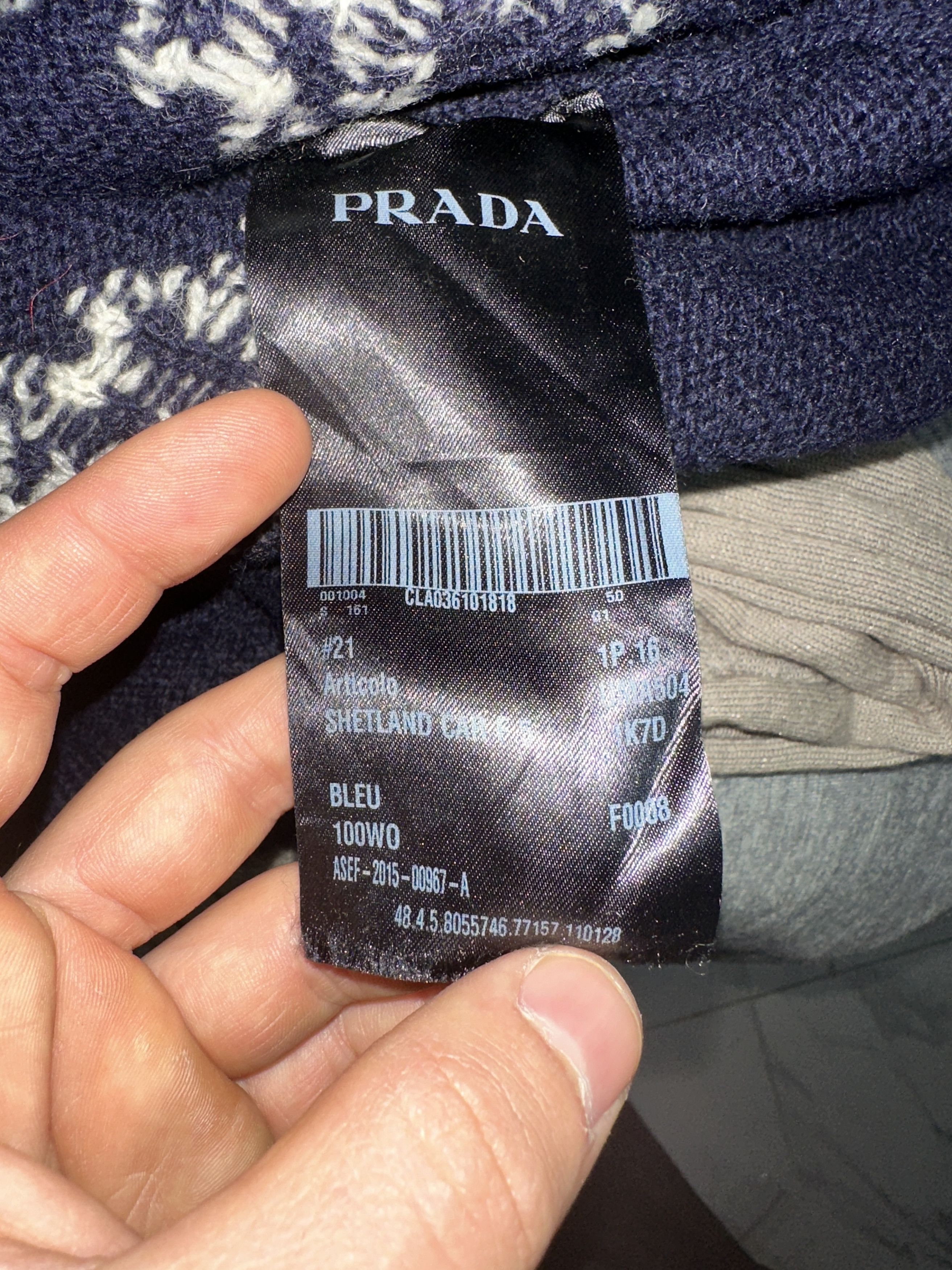 Prada Prada Shetland Wool Knit Sweater IT 50 Unique Construction Size US M / EU 48-50 / 2 - 12 Thumbnail